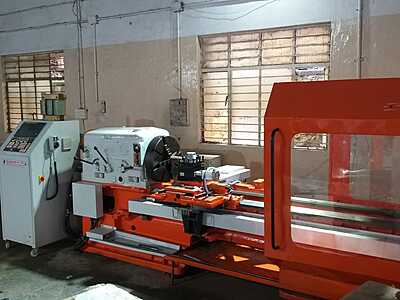 German Geared CNC Lathe – Retrofitted with Fanuc Controller
