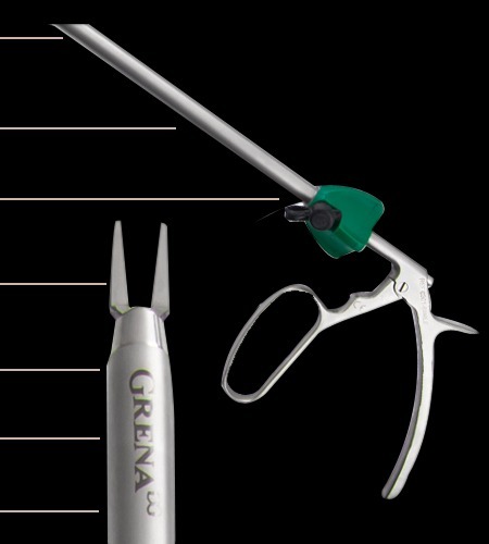 V SHAPE LIGATION CLIP OPEN APPLICATOR