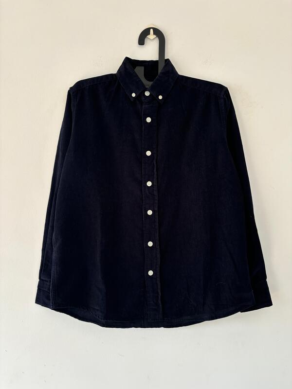 Navy blue corduroy shirt Navy blue corduroy shirt