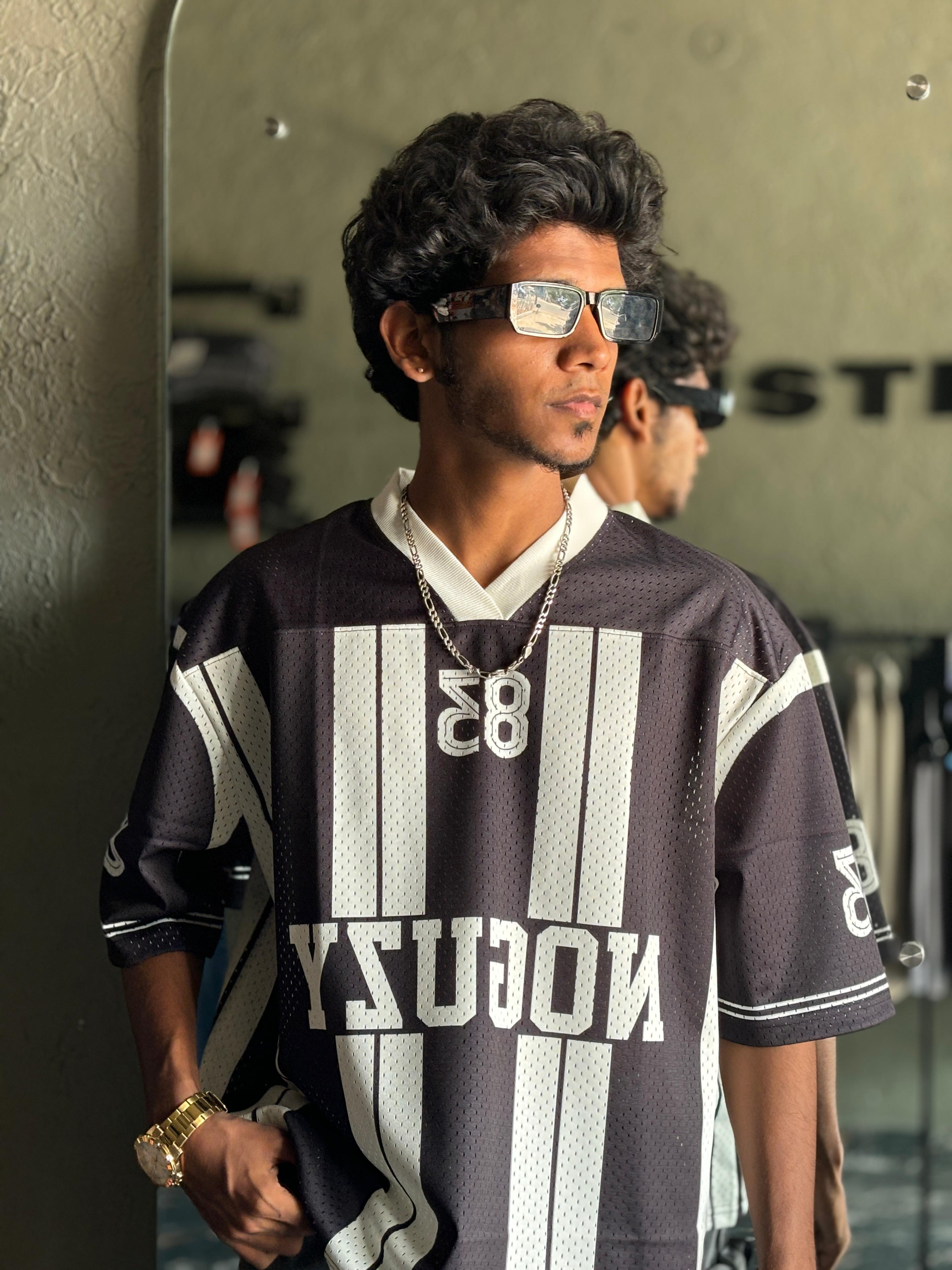 83 black retro oversized jersey 83 black retro oversized jersey