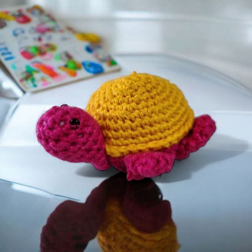 Crochet Turtle Magnet