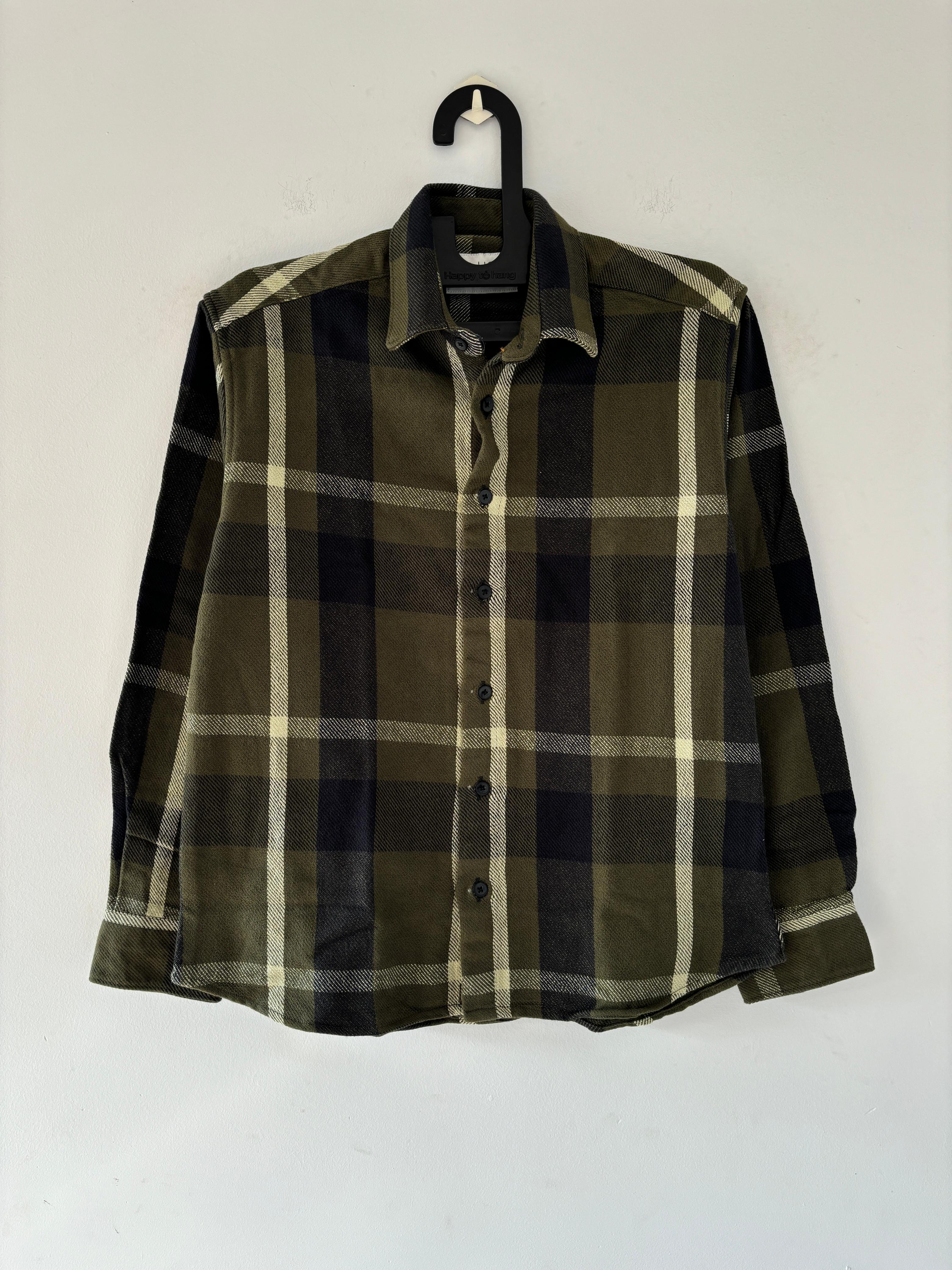 Olive green & blue Flannels Olive green & blue Flannels