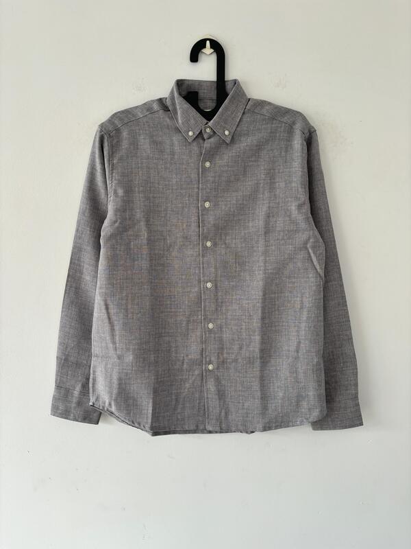 Gray linen blended shirt Gray linen blended shirt