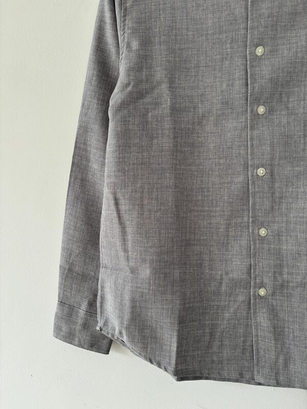 Gray linen blended shirt Gray linen blended shirt