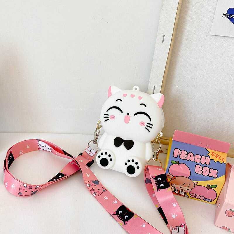 Kitty Silicon Sling Bag