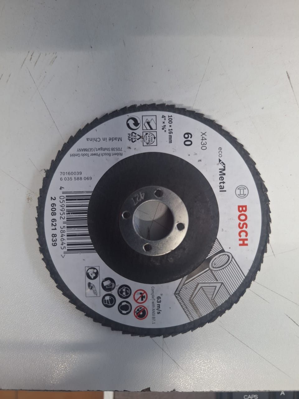 Bosch- AG4 60 Grit FLAP DISC