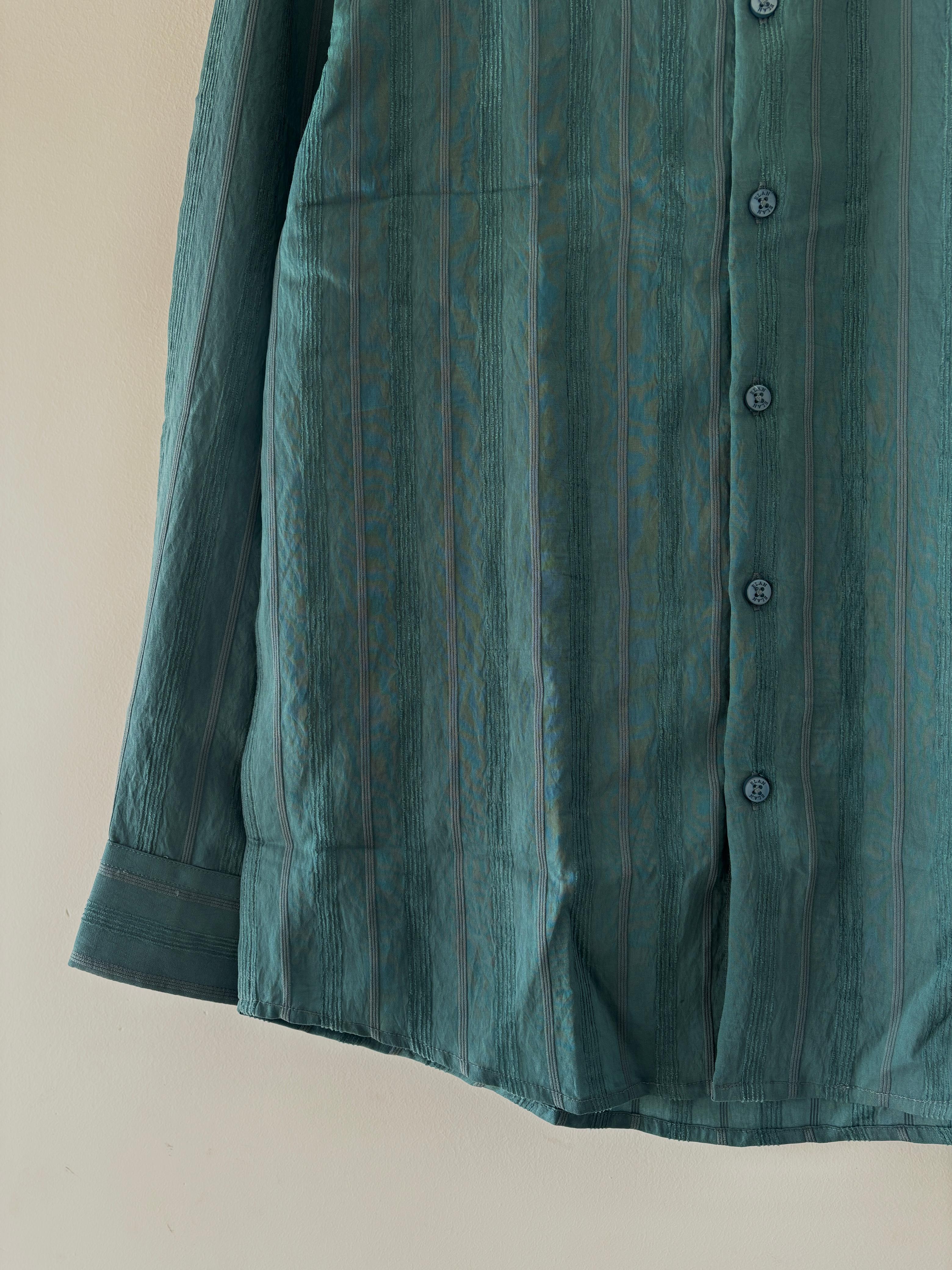 Aqua blue textured shirts Aqua blue textured shirts