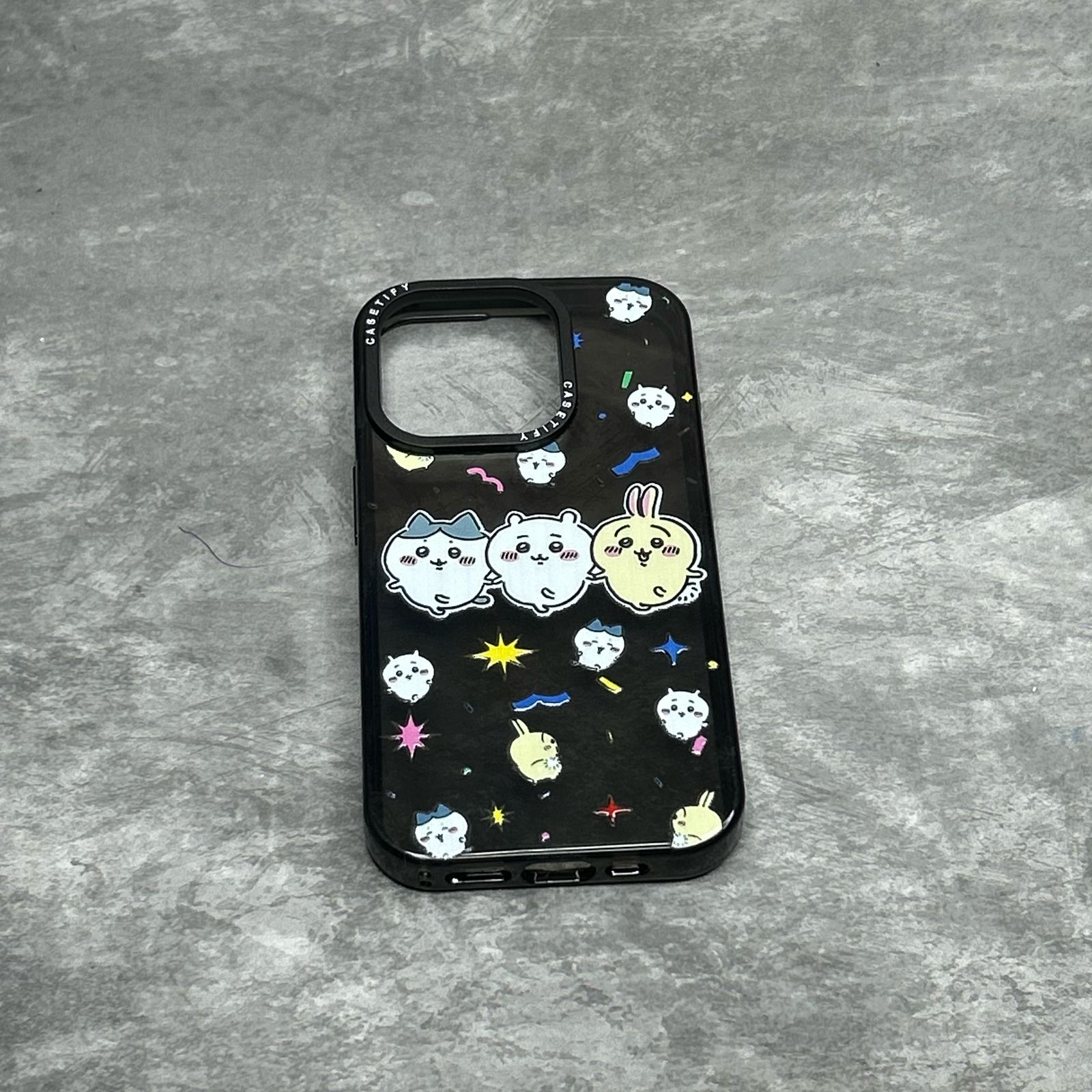 BLACK CUTE IPHONE CASE IP15PRO