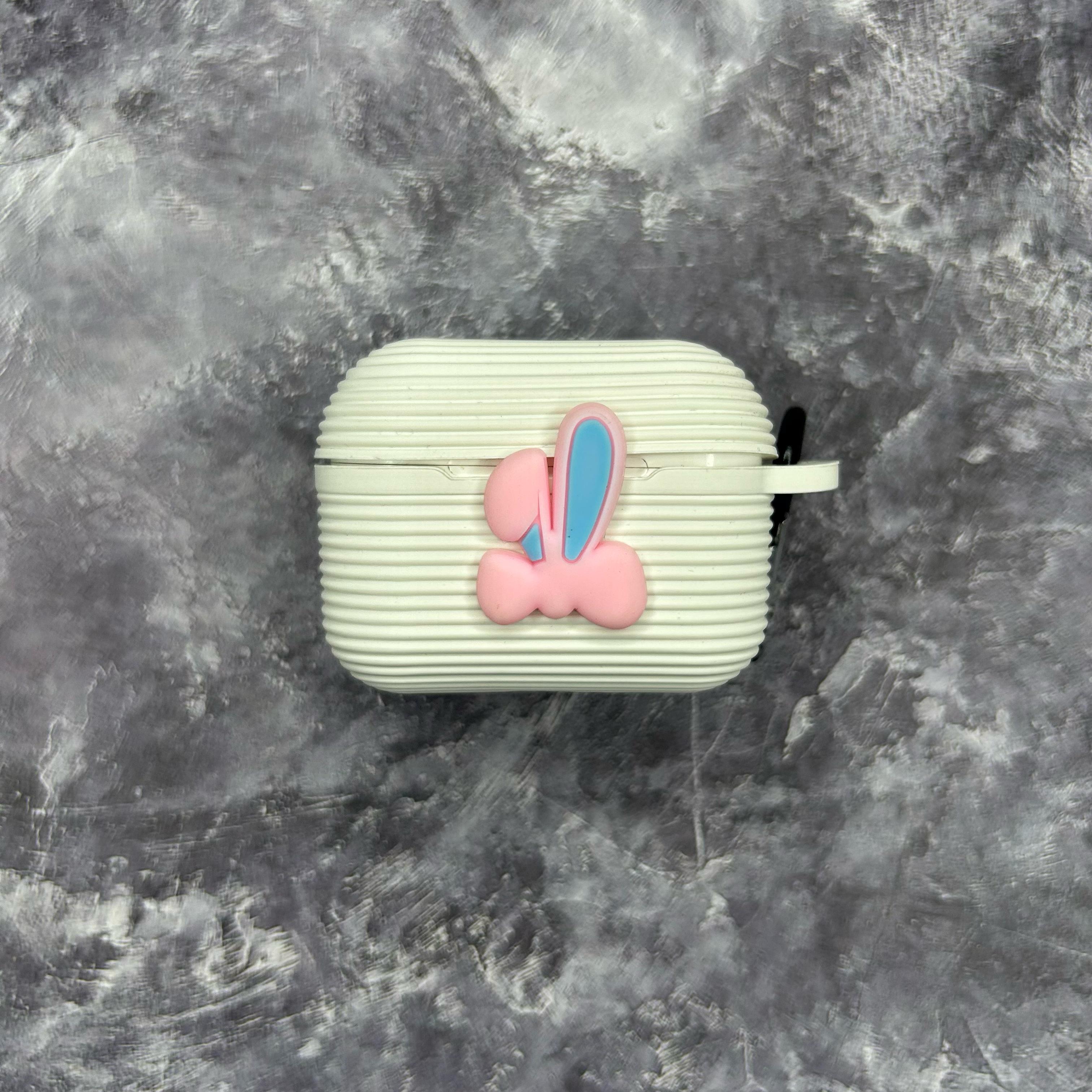 PINK BUNNY SILICONE PROTECTIVE CASE APPLE AIRPODS