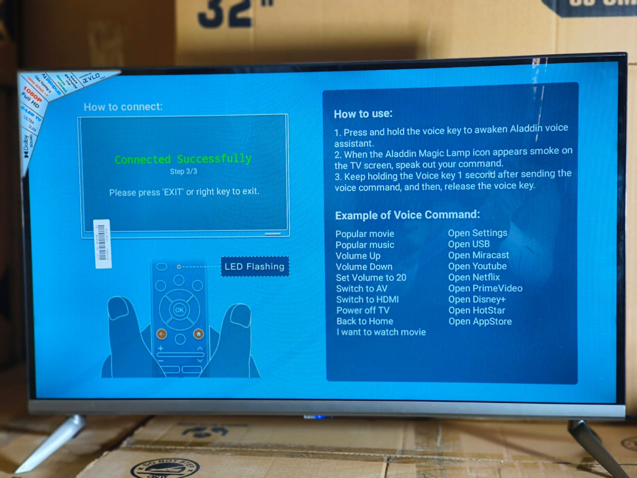 32 inches (Web-OS) OVTV Smart TV with 1 Year Warranty 32 inches (Web-OS) OVTV Smart TV with 1 Year Warranty