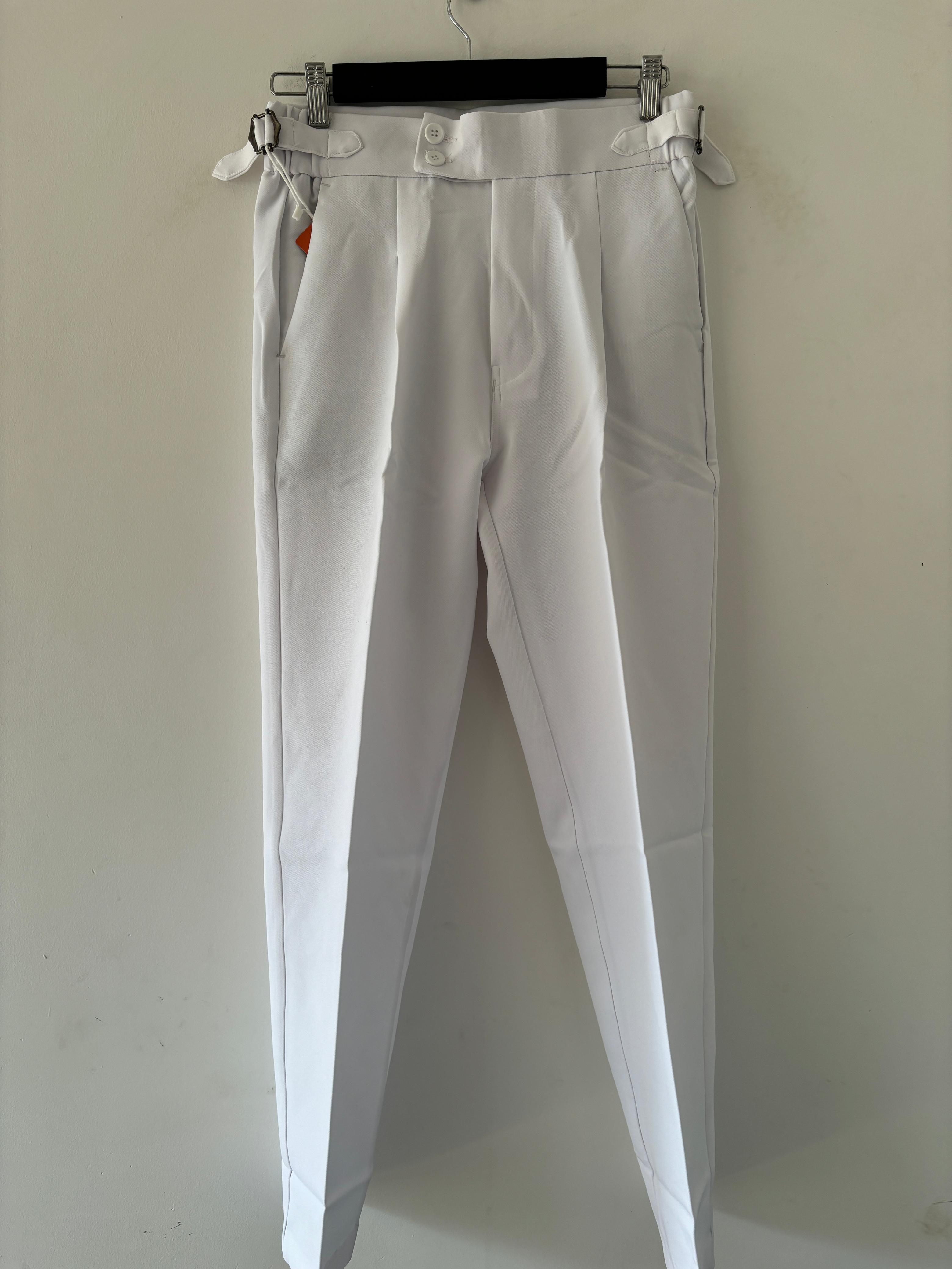 White italian Gurkha pant White italian Gurkha pant