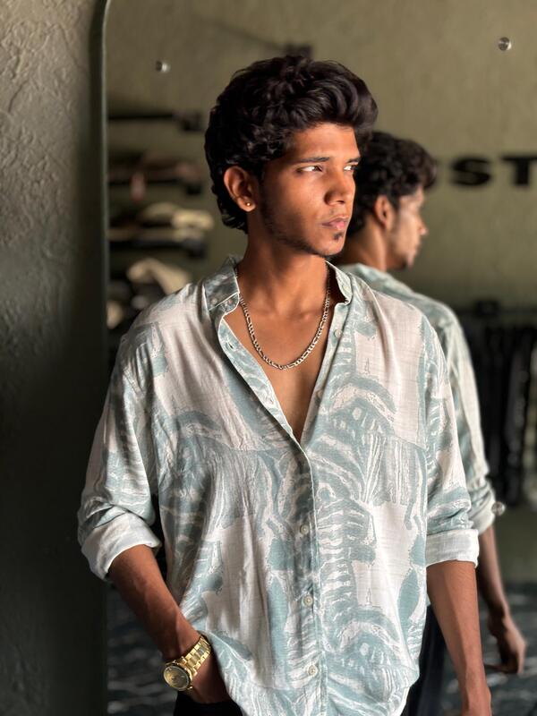 Blue printed shirt Blue printed shirt