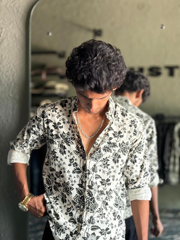 Black printed shirts Black printed shirts