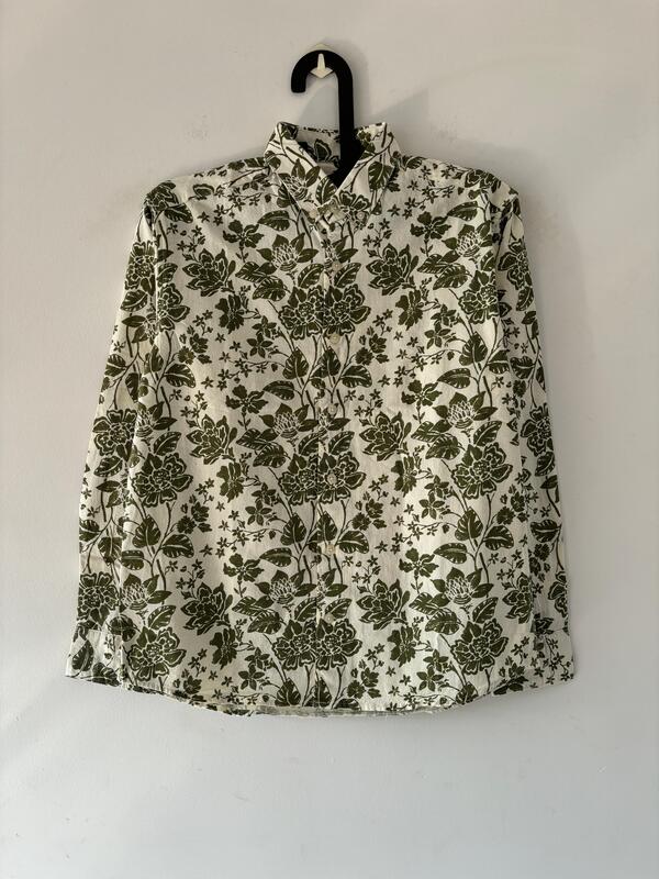 Green printed shirt Green printed shirt