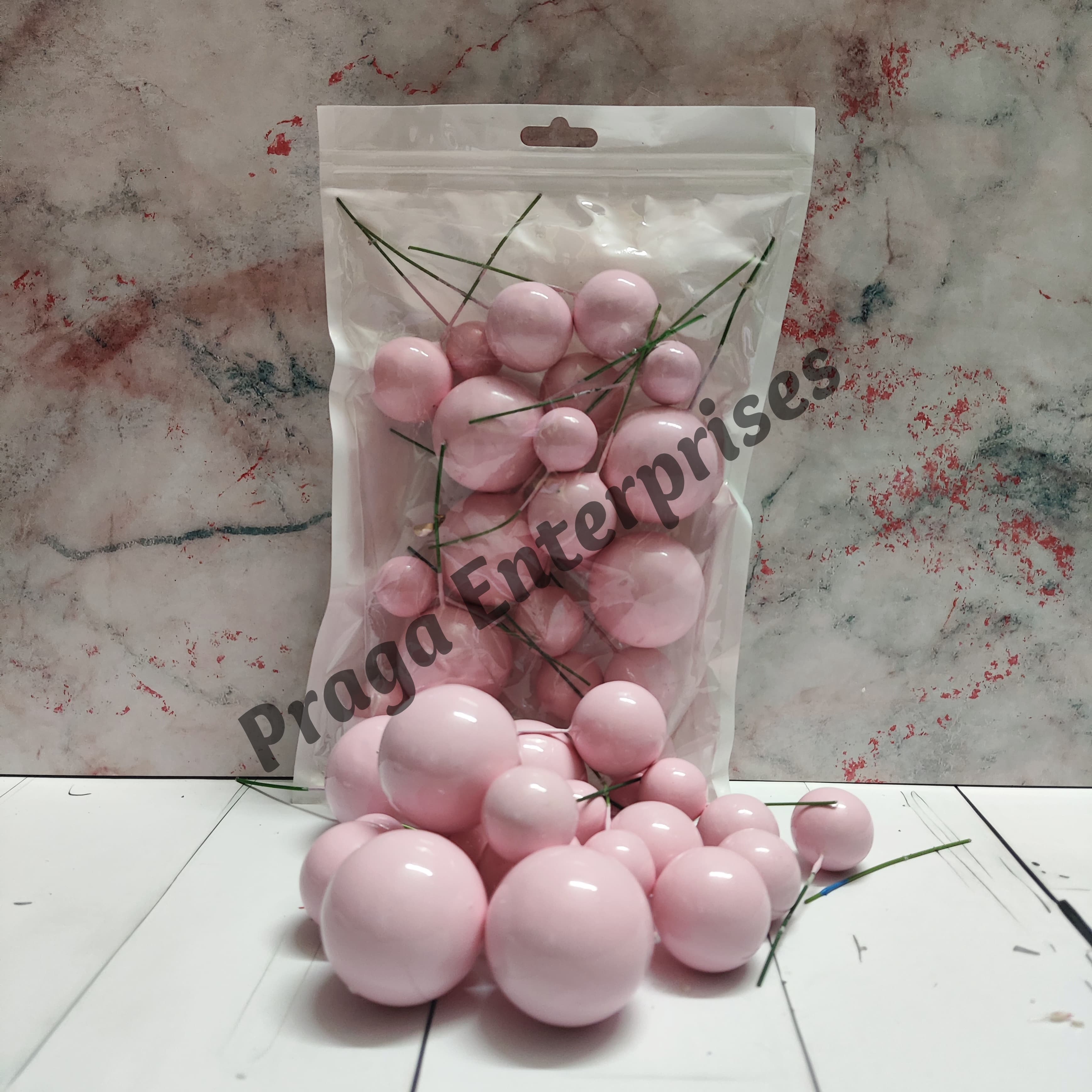 Faux Ball Pastel Pink Faux Ball Pastel Pink
