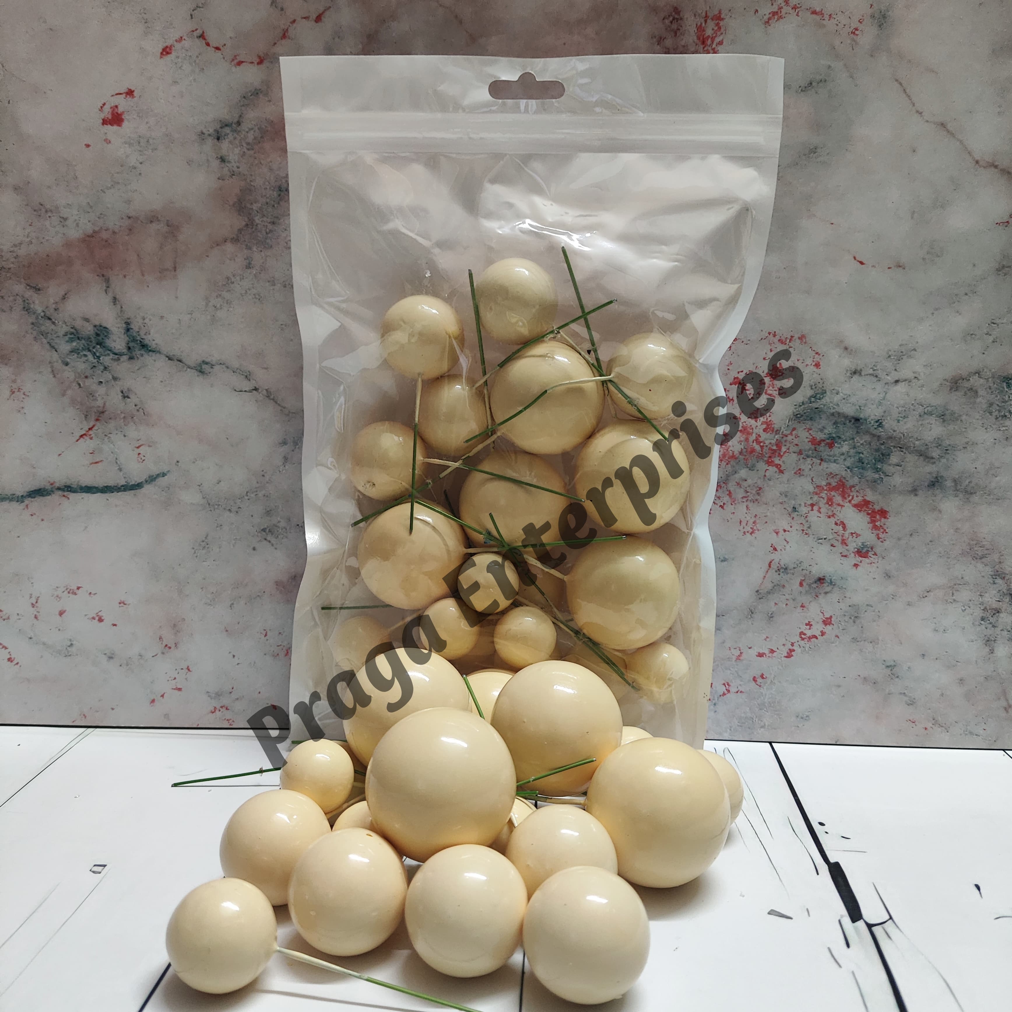 Faux Ball Pastel Yellow Faux Ball Pastel Yellow