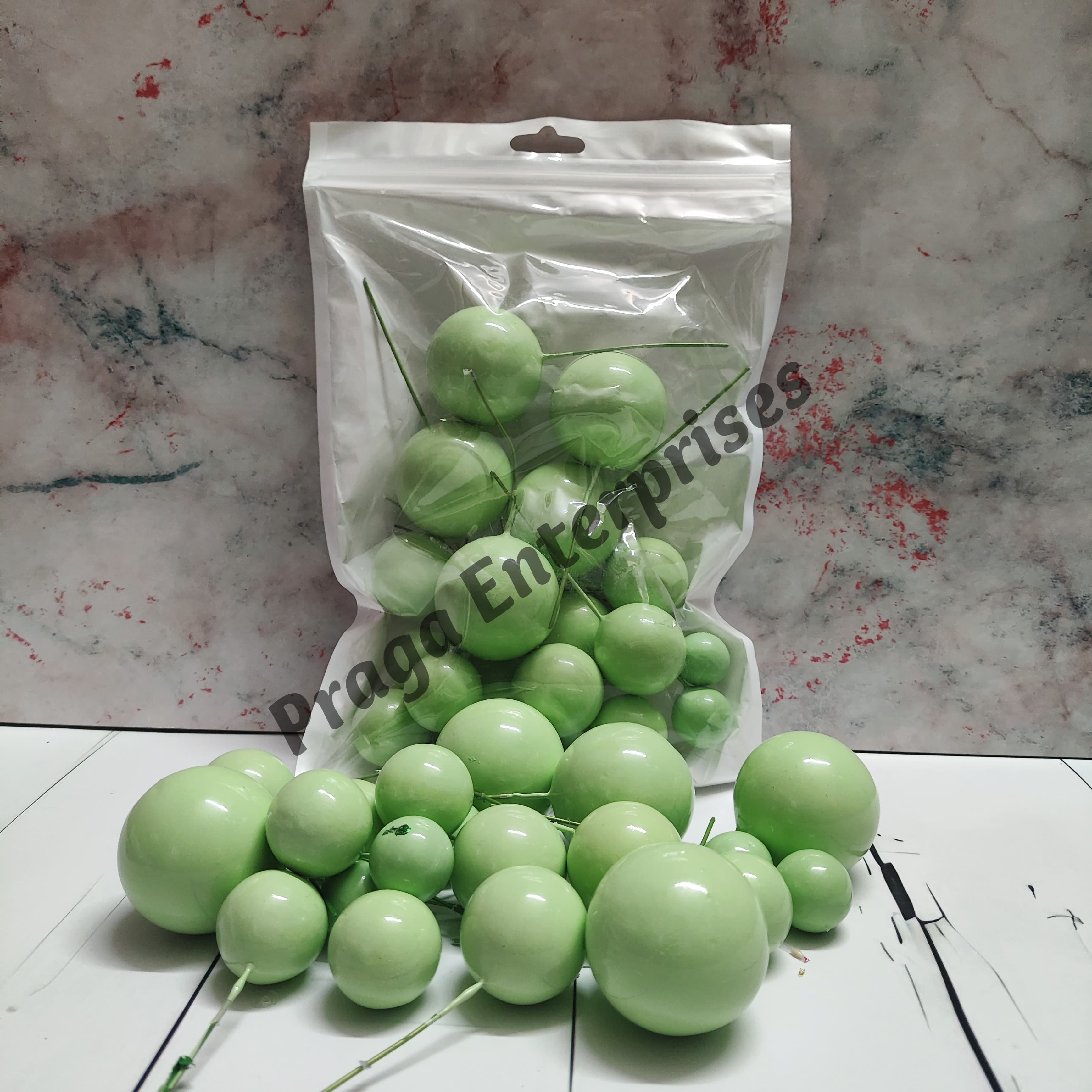 Faux Ball Pastel Green Faux Ball Pastel Green