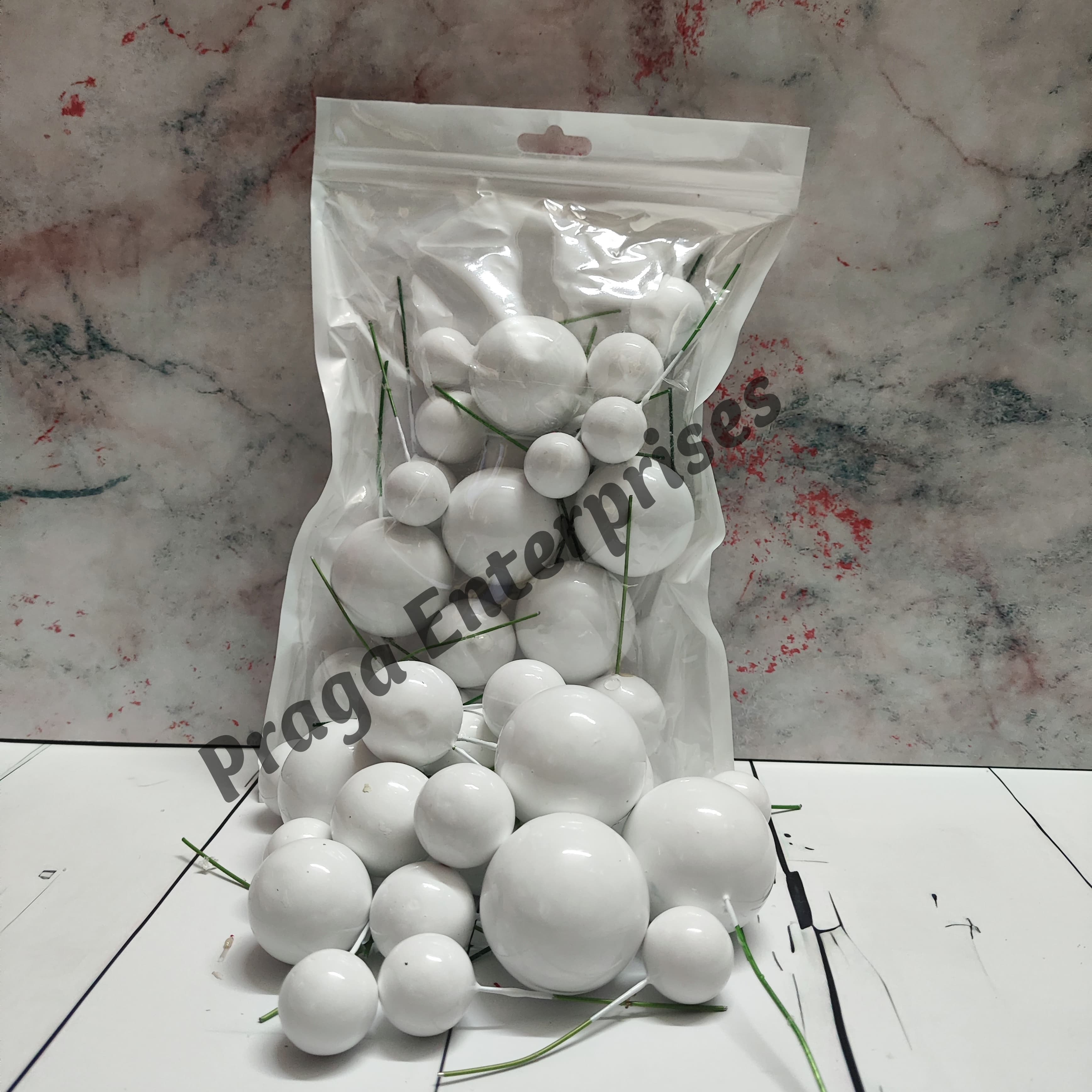 Faux Ball White Faux Ball White