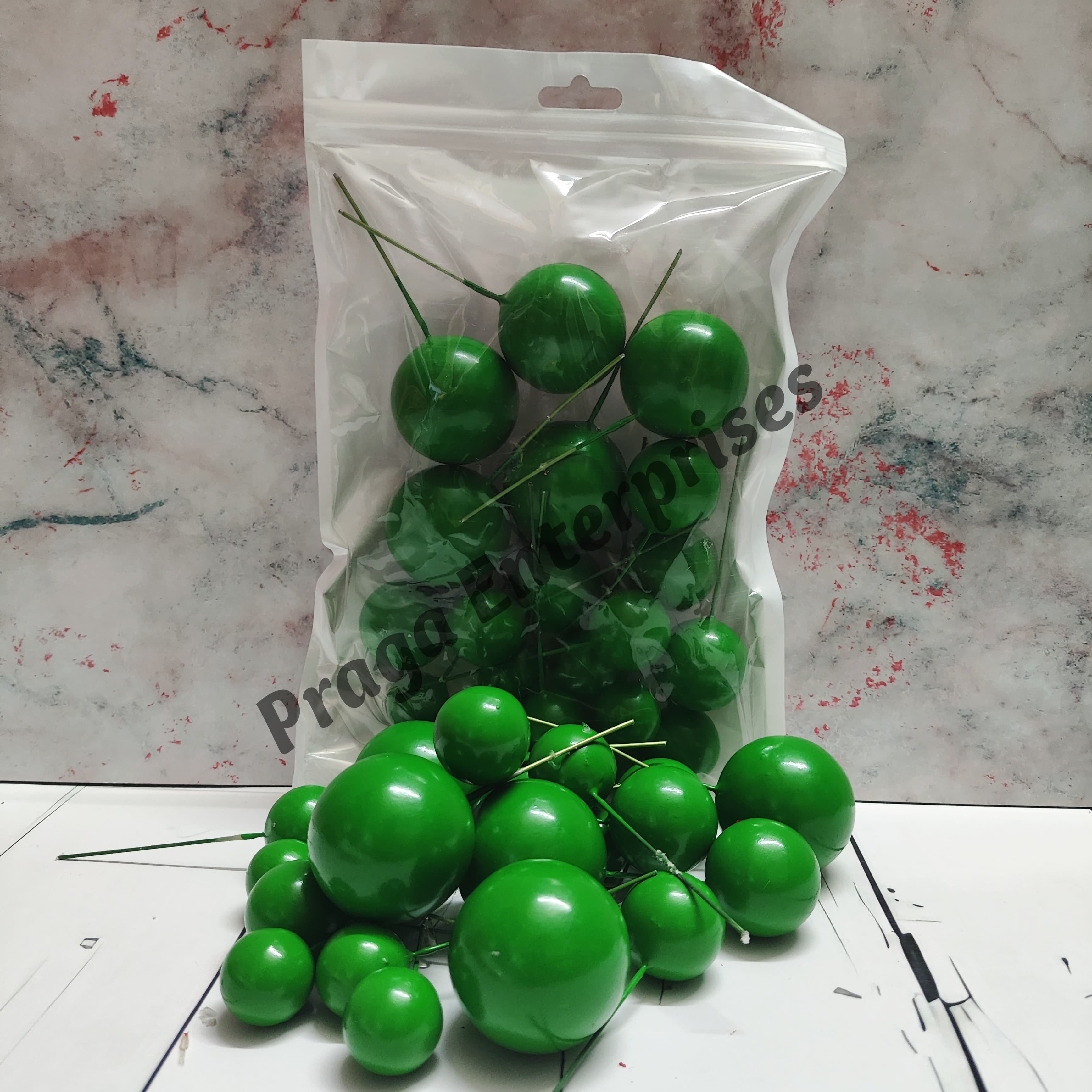 Faux Ball Green Faux Ball Green