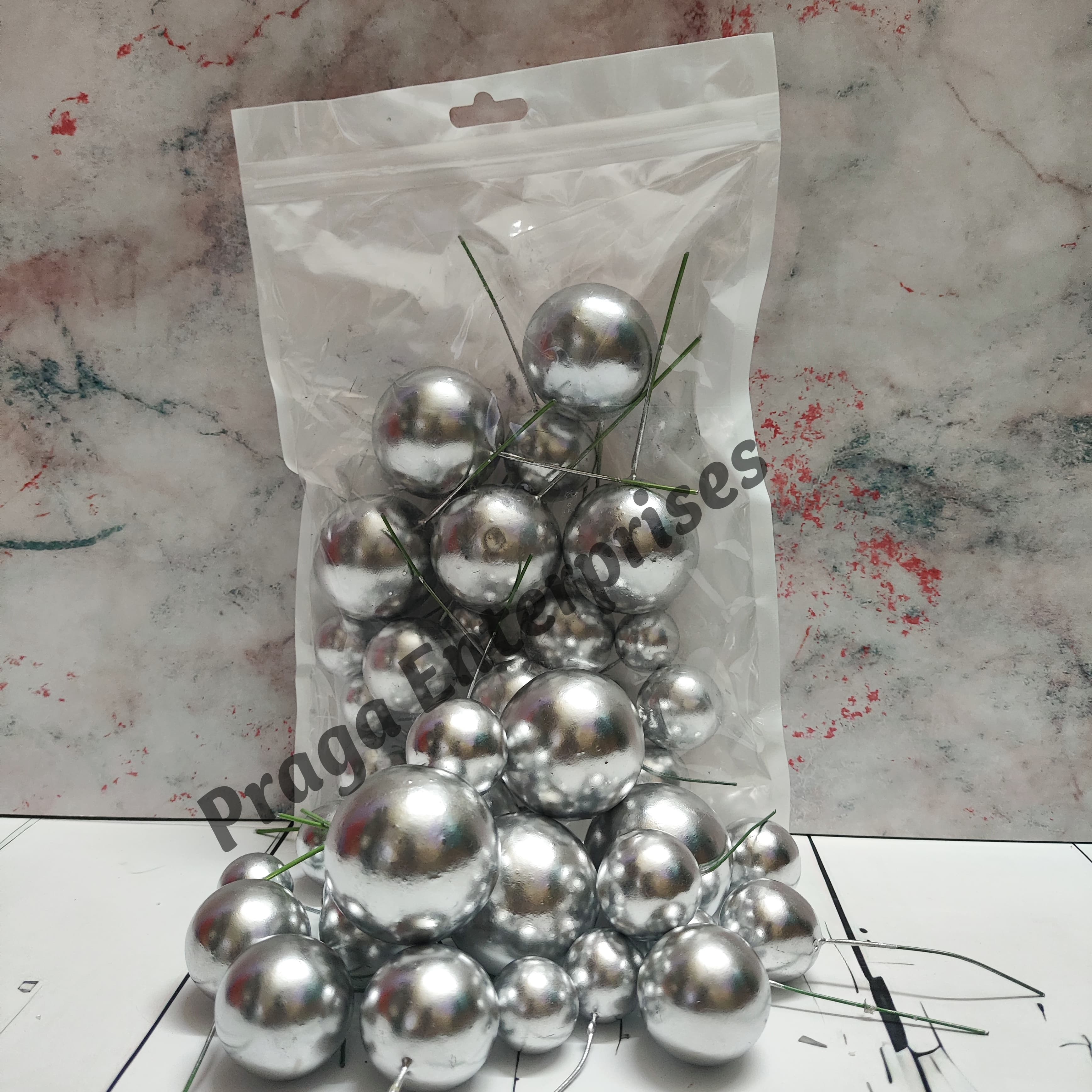 Faux Ball Silver Faux Ball Silver