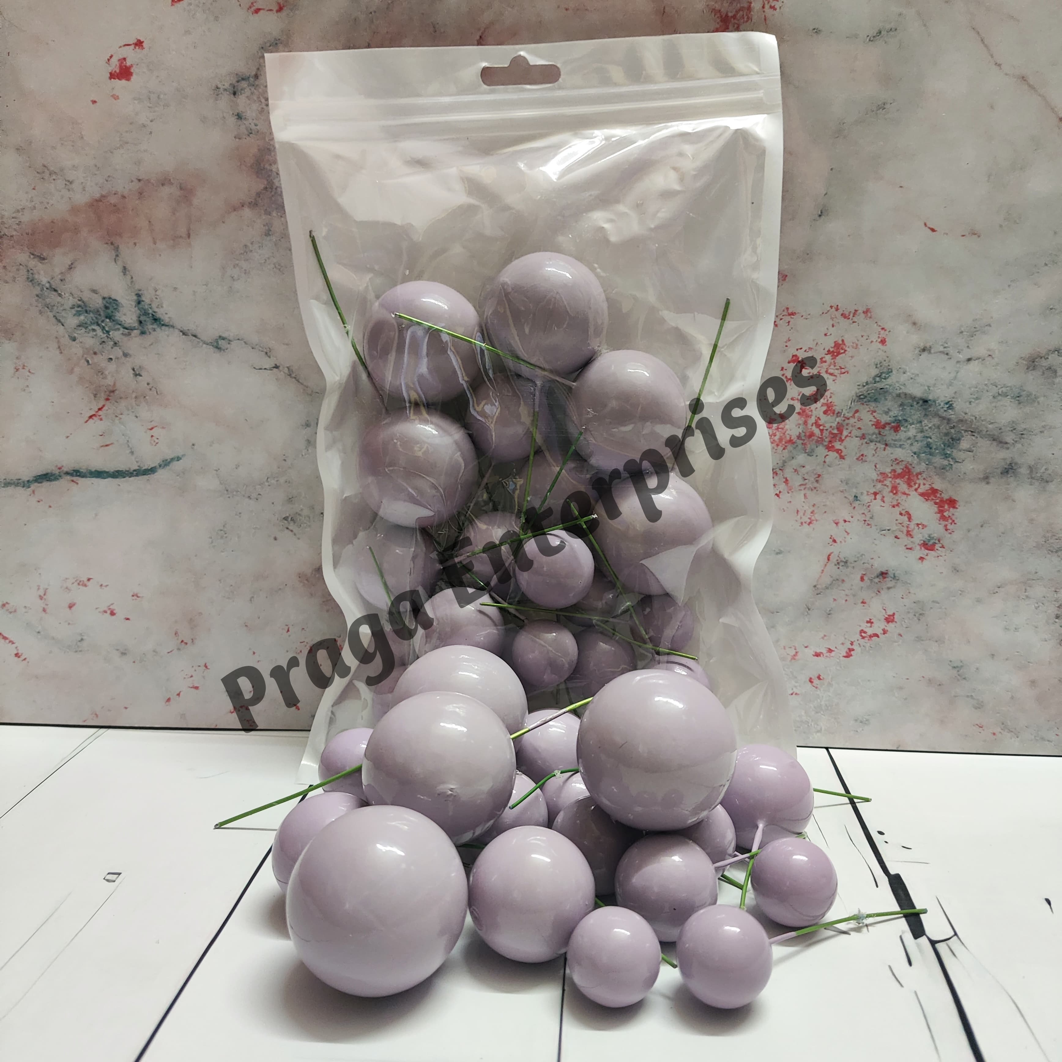 Faux Ball Lavender Faux Ball Lavender