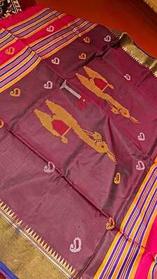 Color rani pink kalakshetra/kalashetra saree Color rani pink kalakshetra/kalashetra saree