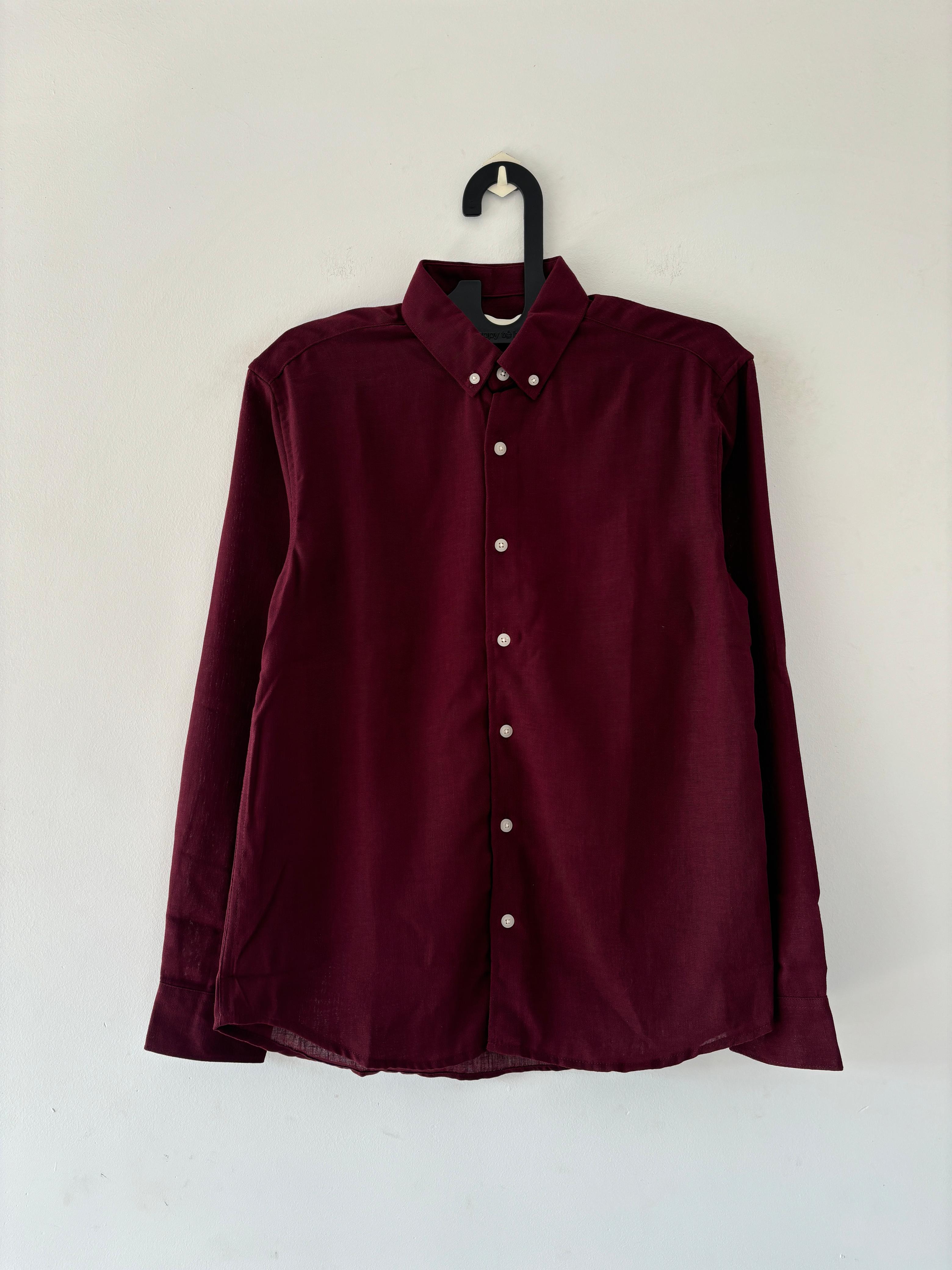 Maroon linen shirt Maroon linen shirt