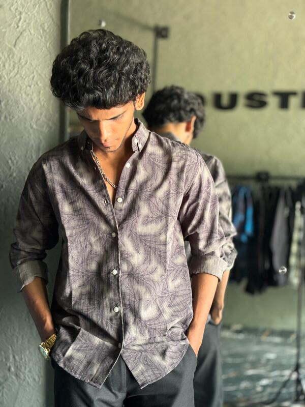 Purple printed shirts