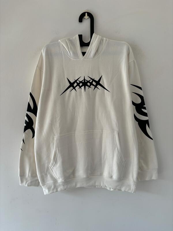 White hoodie White hoodie