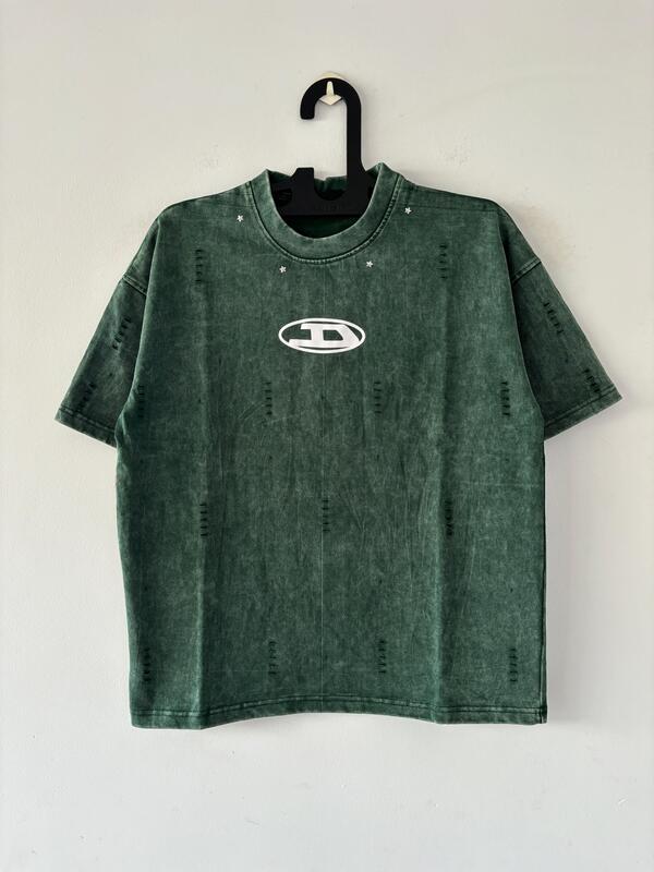Green acid washed Oversized Green acid washed Oversized