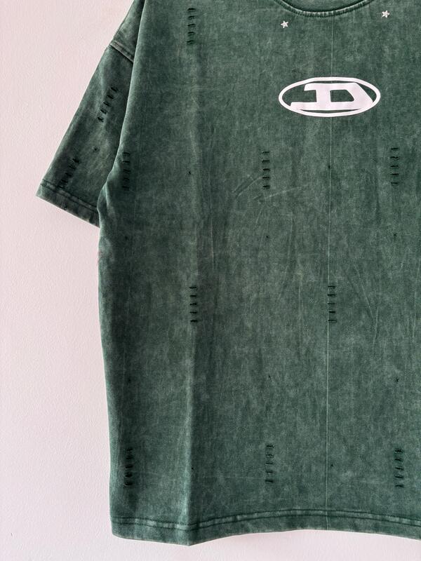 Green acid washed Oversized Green acid washed Oversized
