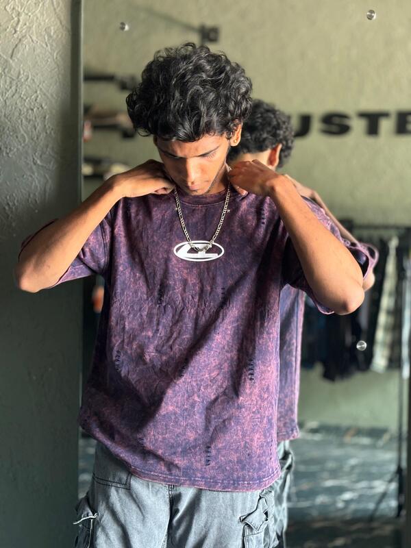 Purple acid washed Oversized Purple acid washed Oversized