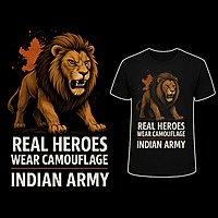 I Salute Indian Army T-Shirt for Men & Women | Cotton Rich Military Round Neck Tee