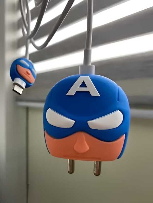 Charger Protection Case - Captain America