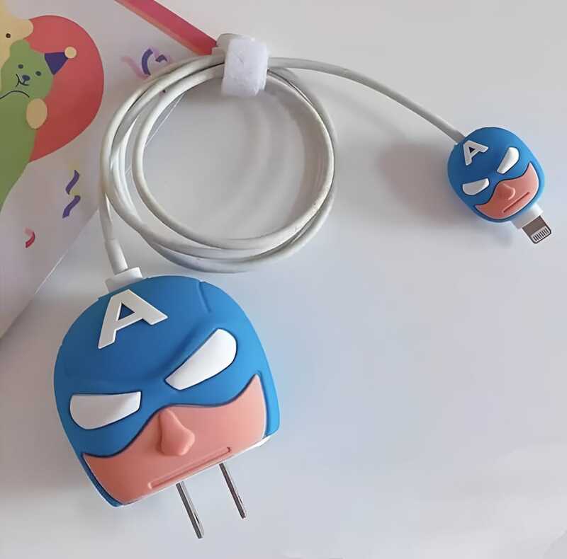 Charger Protection Case - Captain America