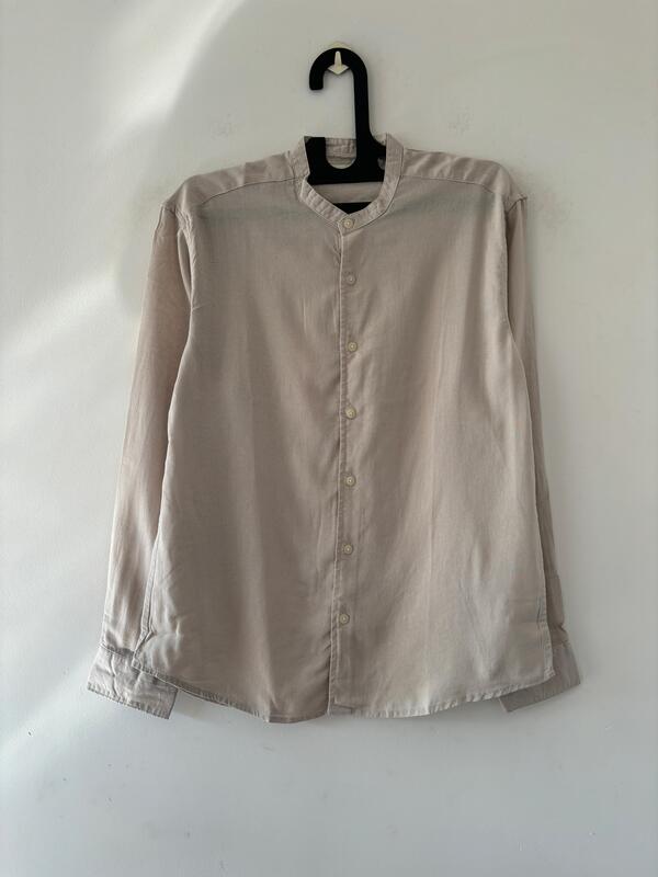 Beige linen mandarin Beige linen mandarin