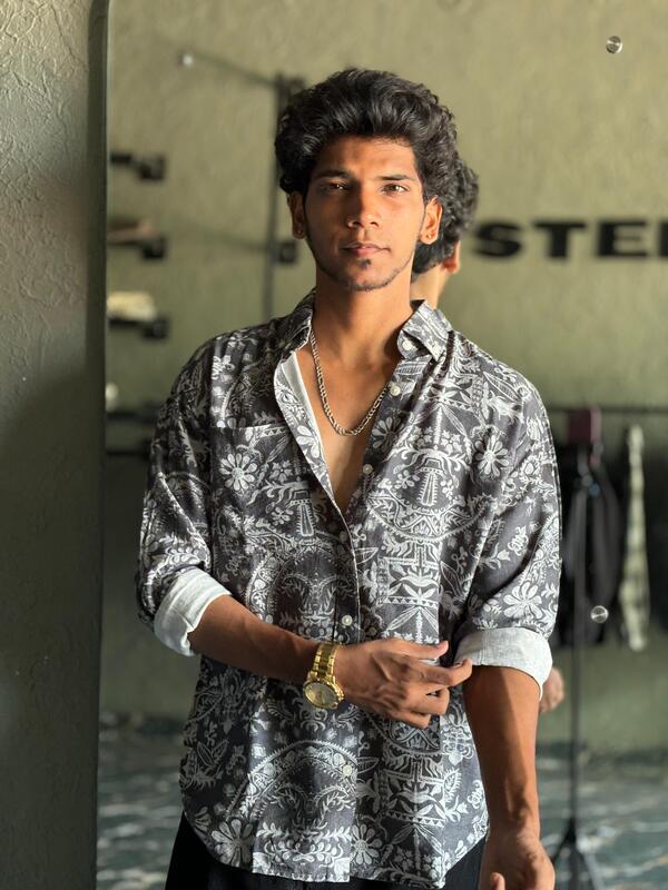 Gray printed shirts Gray printed shirts