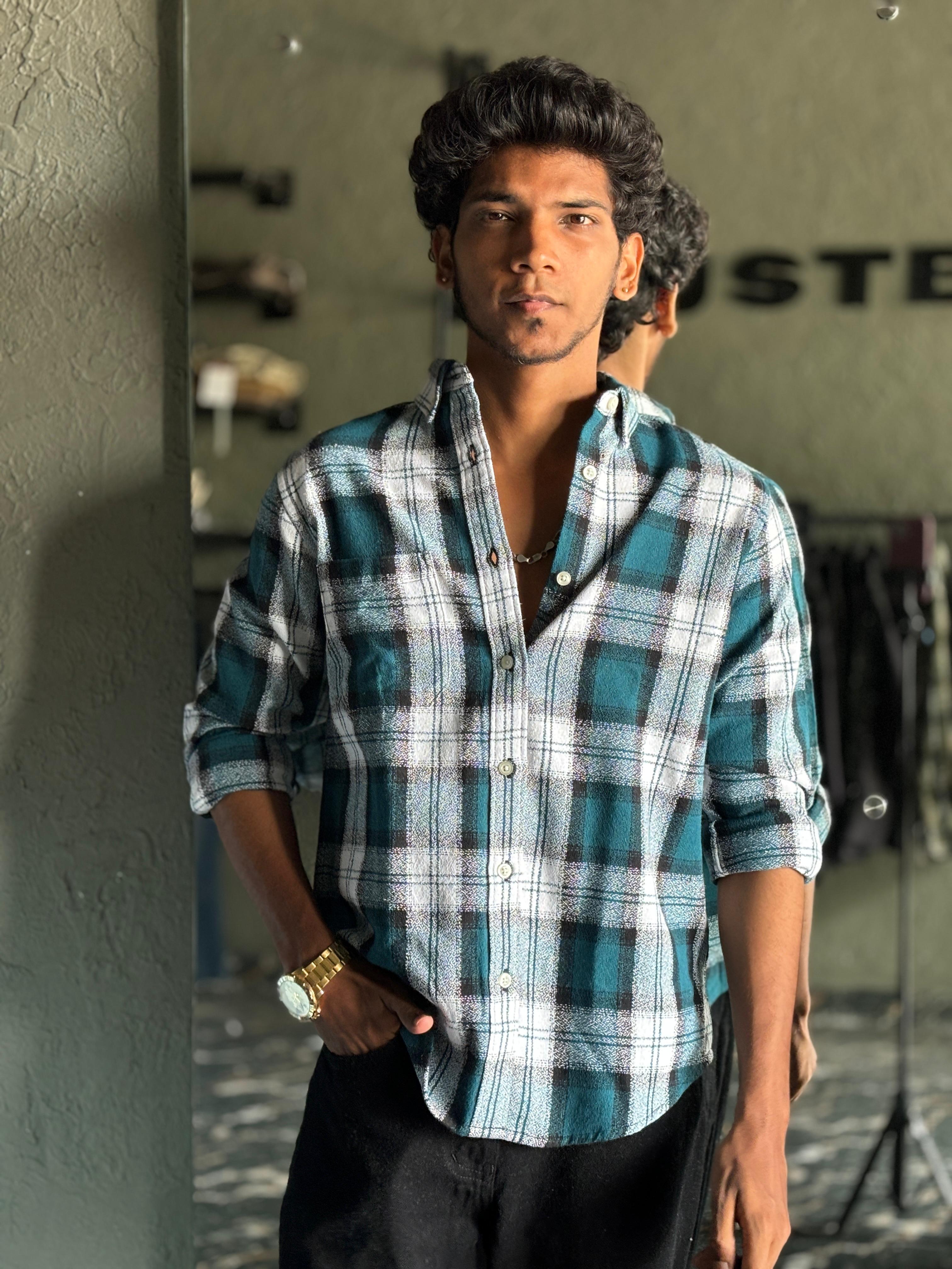 Crystal teal Flannels shirts Crystal teal Flannels shirts