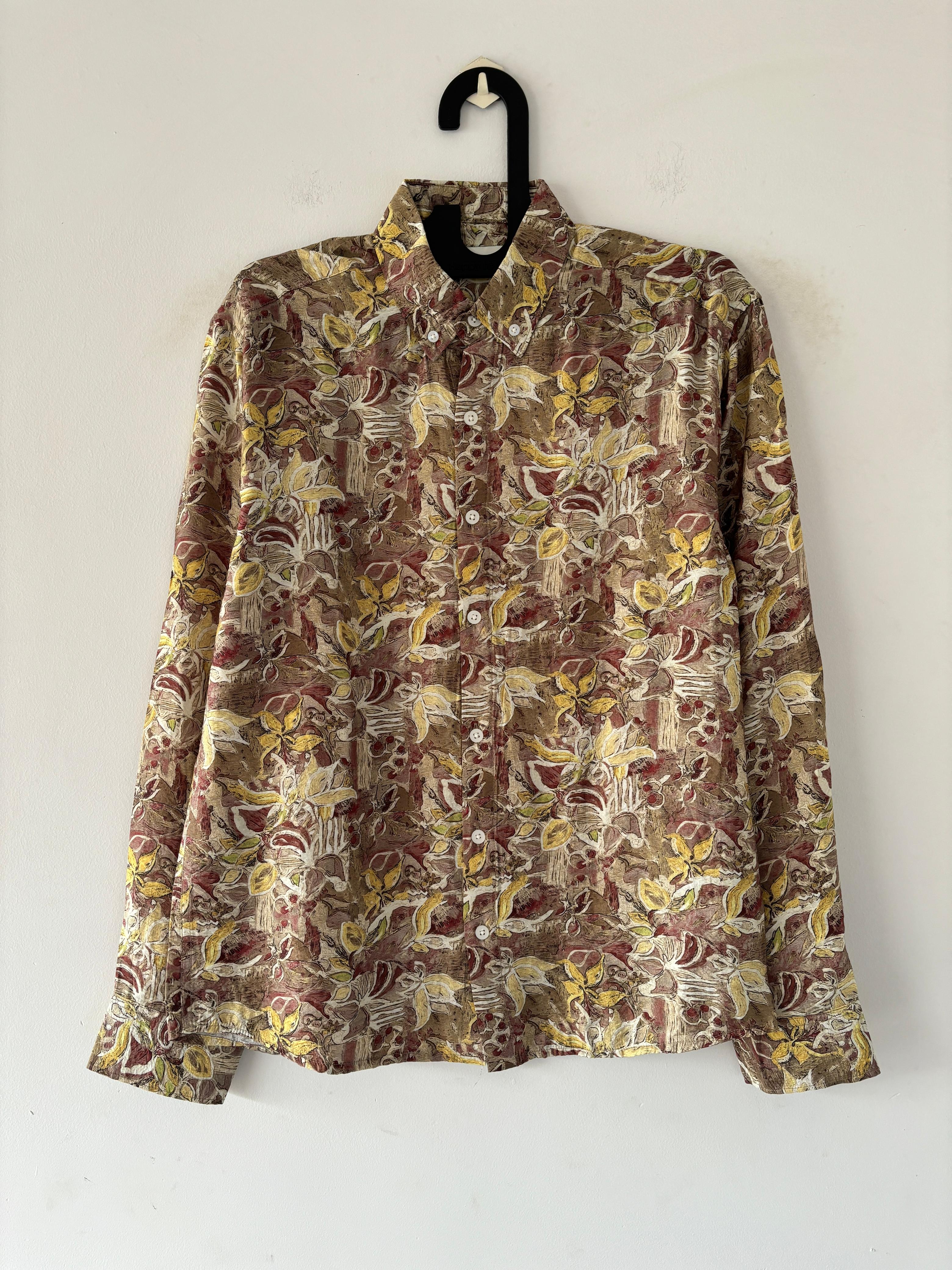 Burnt umber printed shirts Burnt umber printed shirts