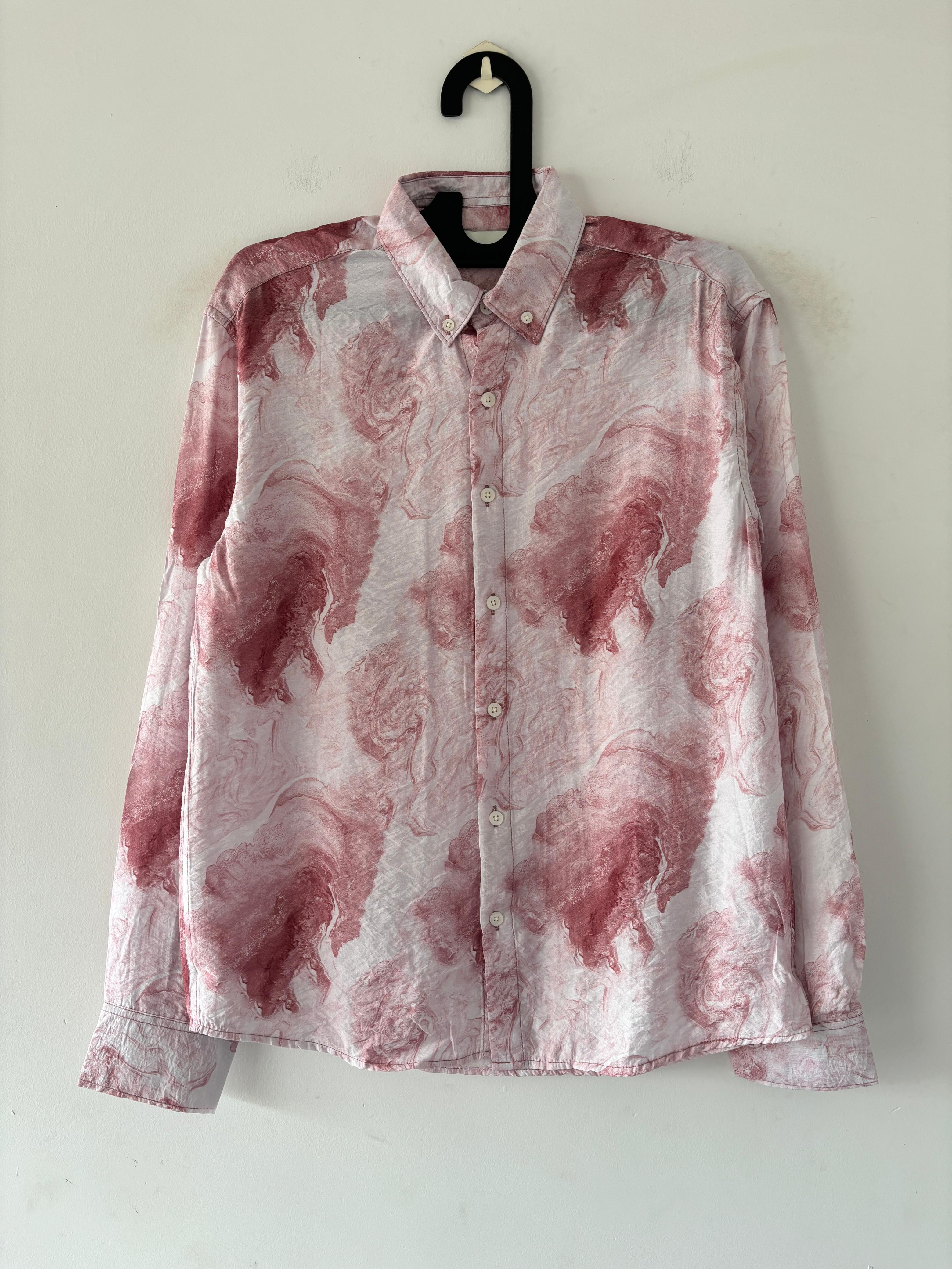 Pink and white printed shirts Pink and white printed shirts
