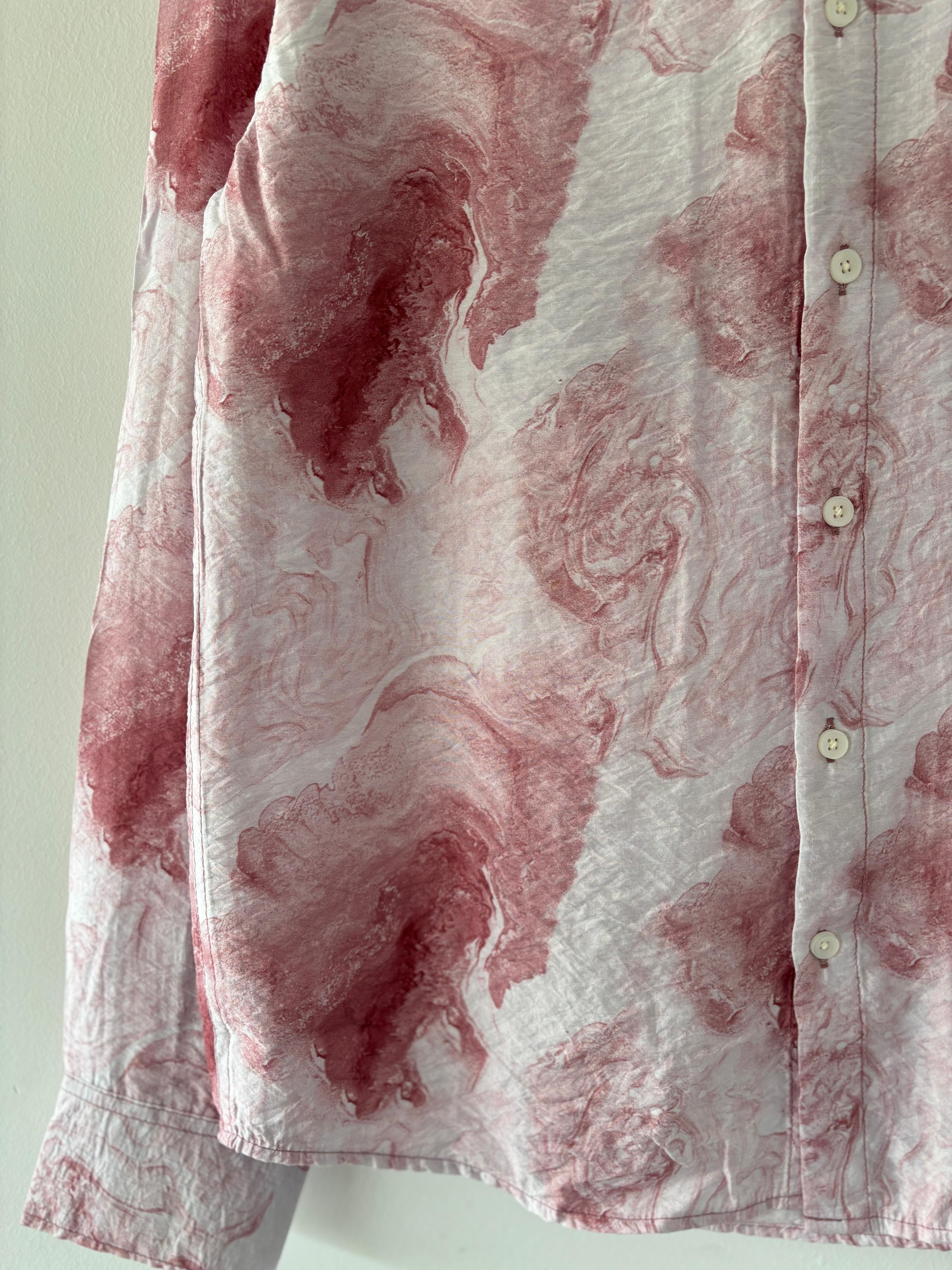Pink and white printed shirts Pink and white printed shirts