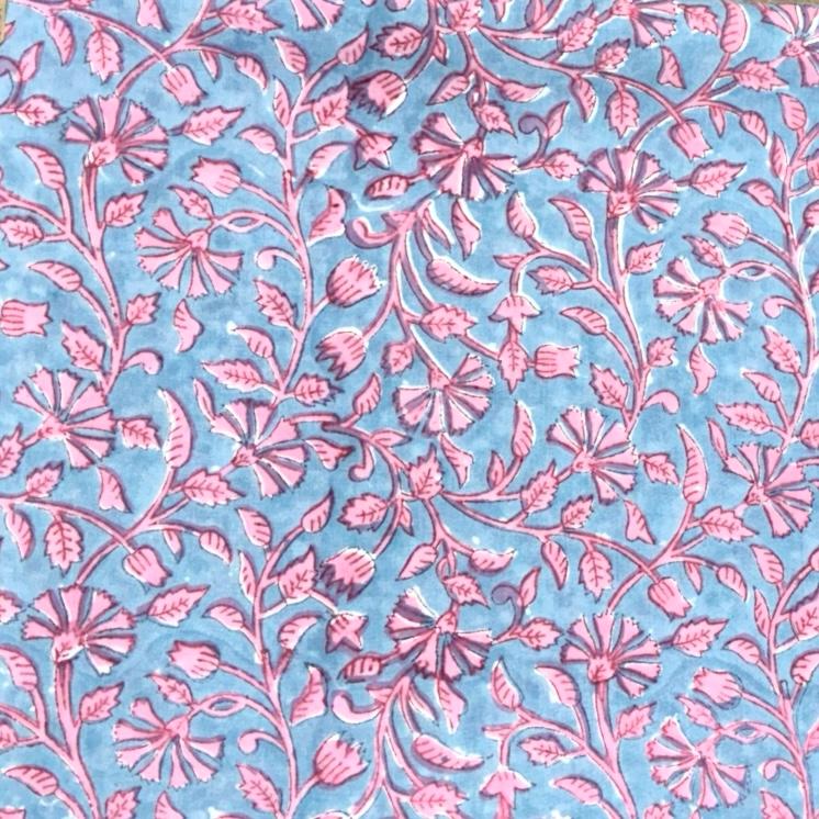 Sanganeri Handblock Cotton Fabric #61 Sanganeri Handblock Cotton Fabric #61