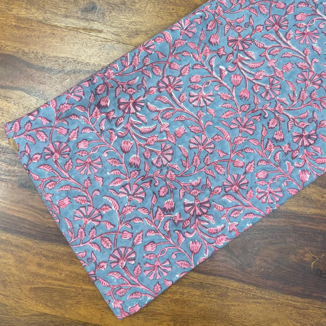 Sanganeri Handblock Cotton Fabric #61 Sanganeri Handblock Cotton Fabric #61