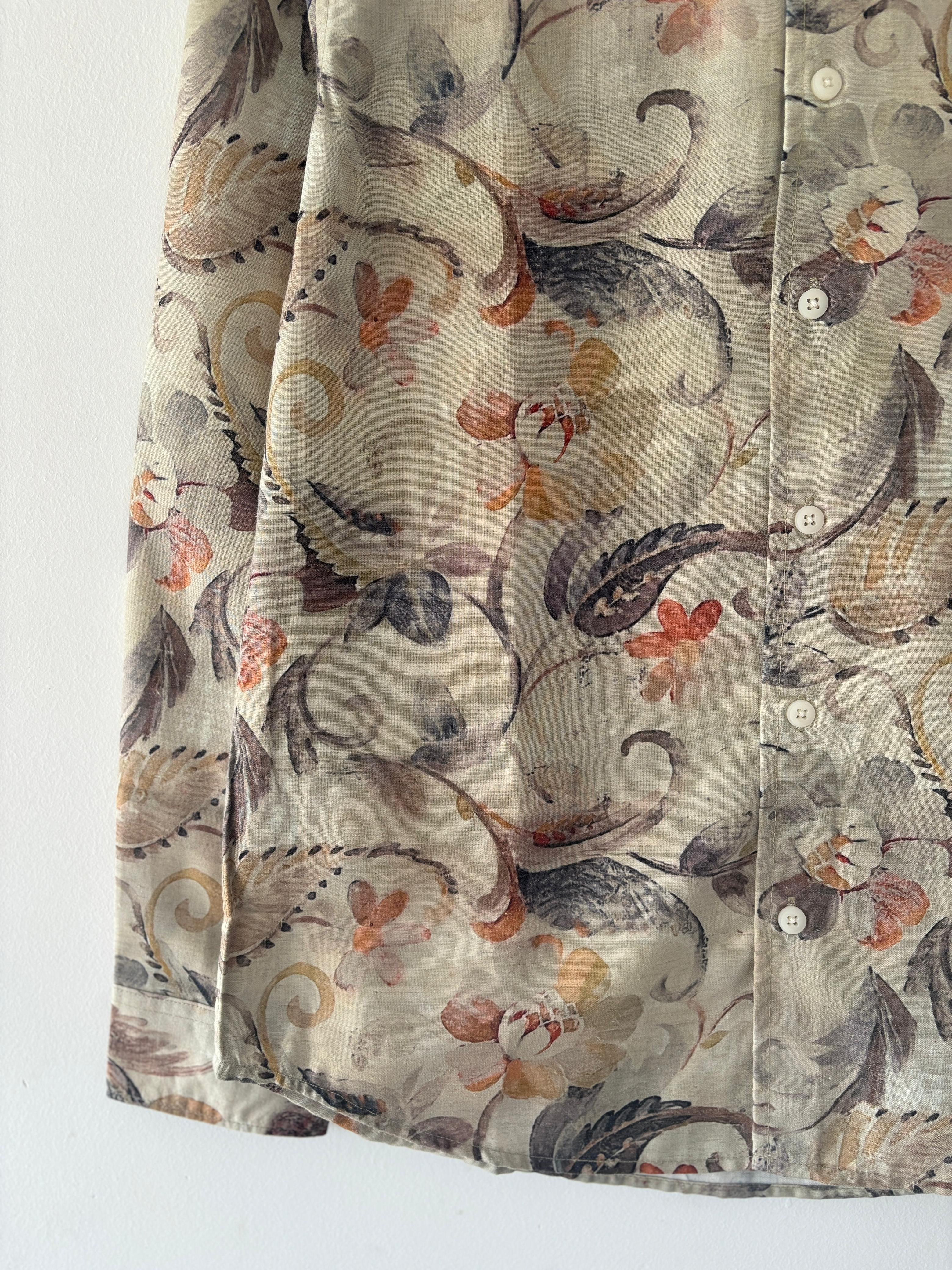 Soft green printed shirt Soft green printed shirt