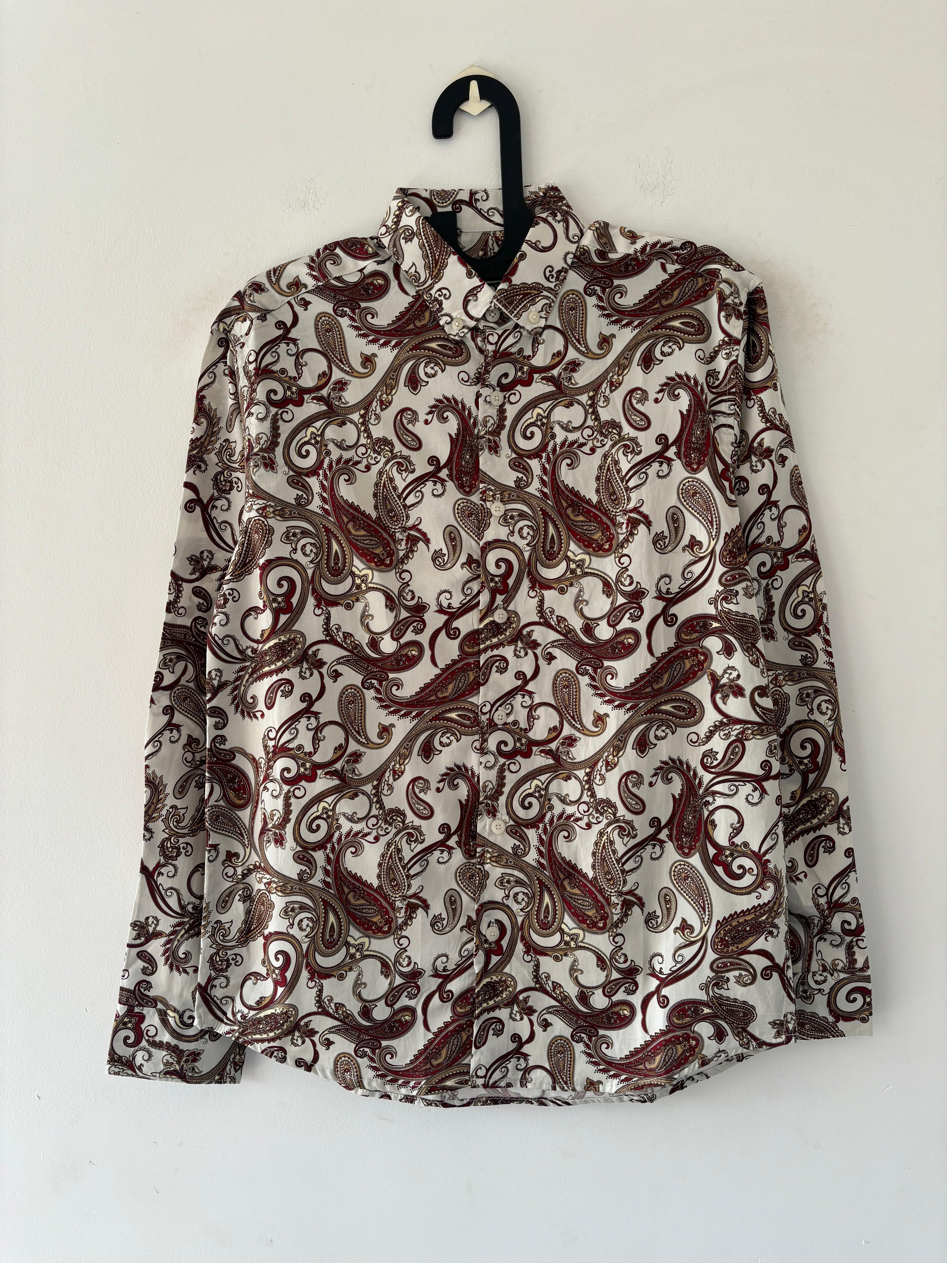 Red and white printed shirt Red and white printed shirt