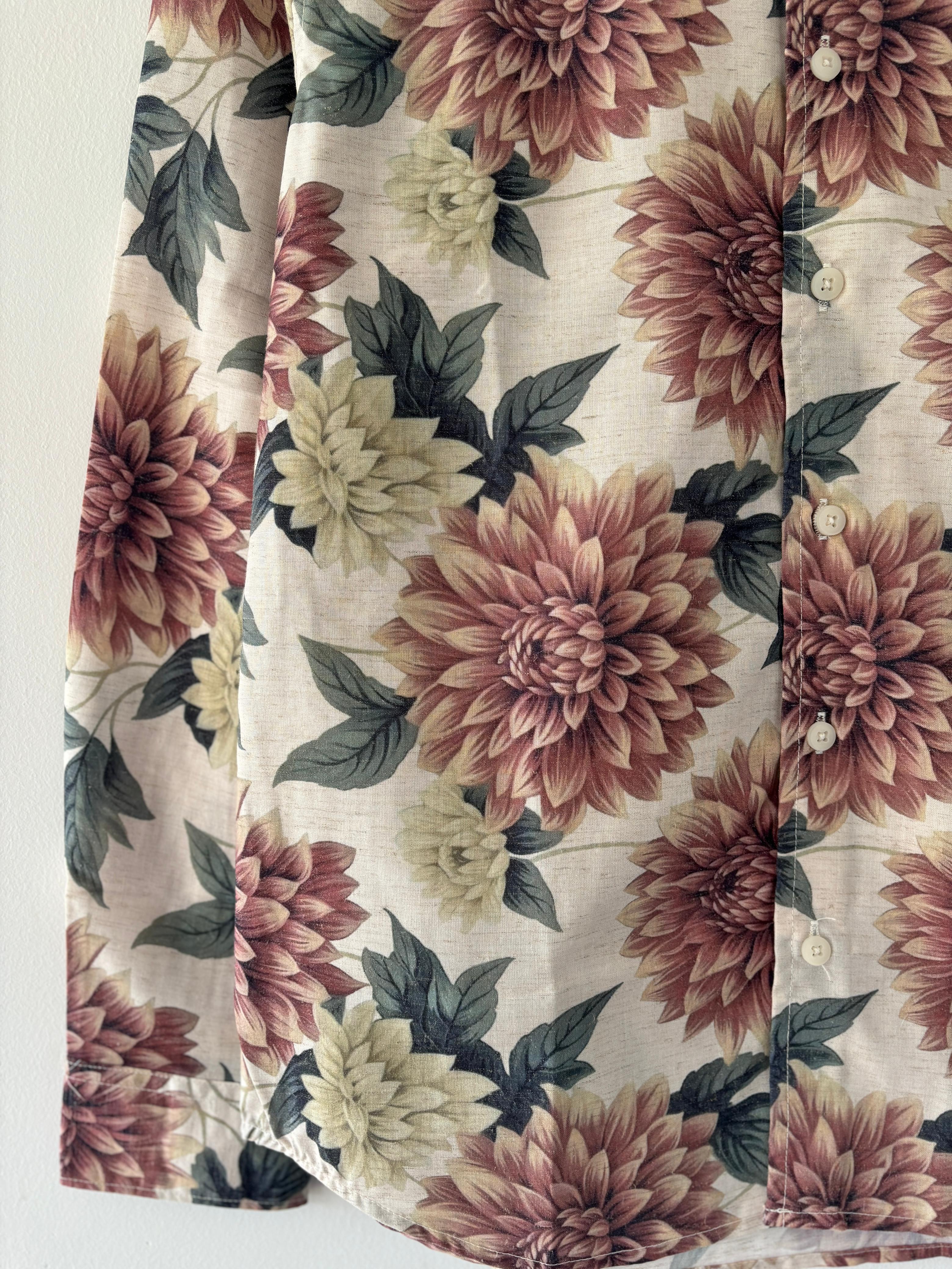 Orange floral printed shirt Orange floral printed shirt