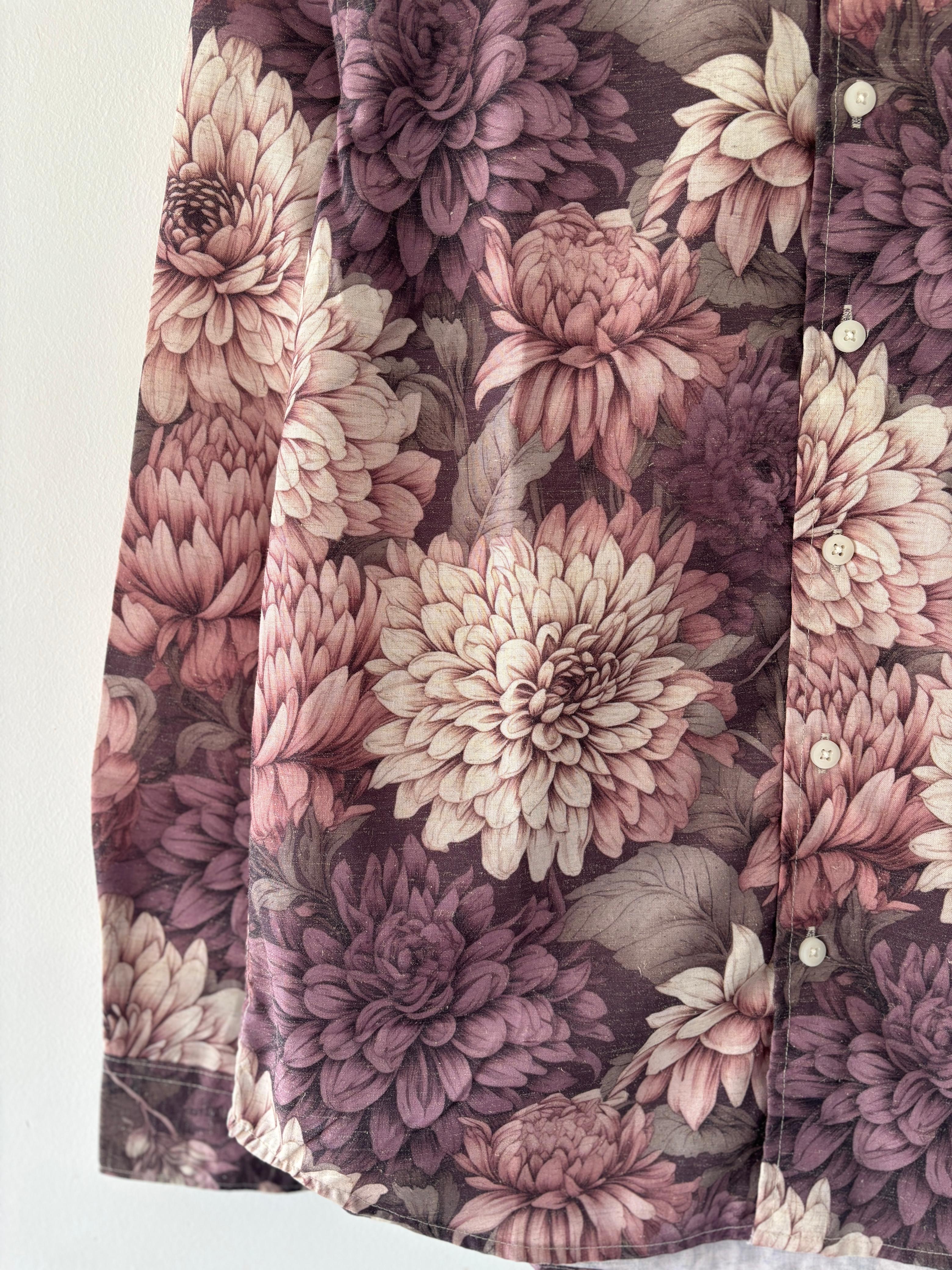 Purple floral printed shirt Purple floral printed shirt