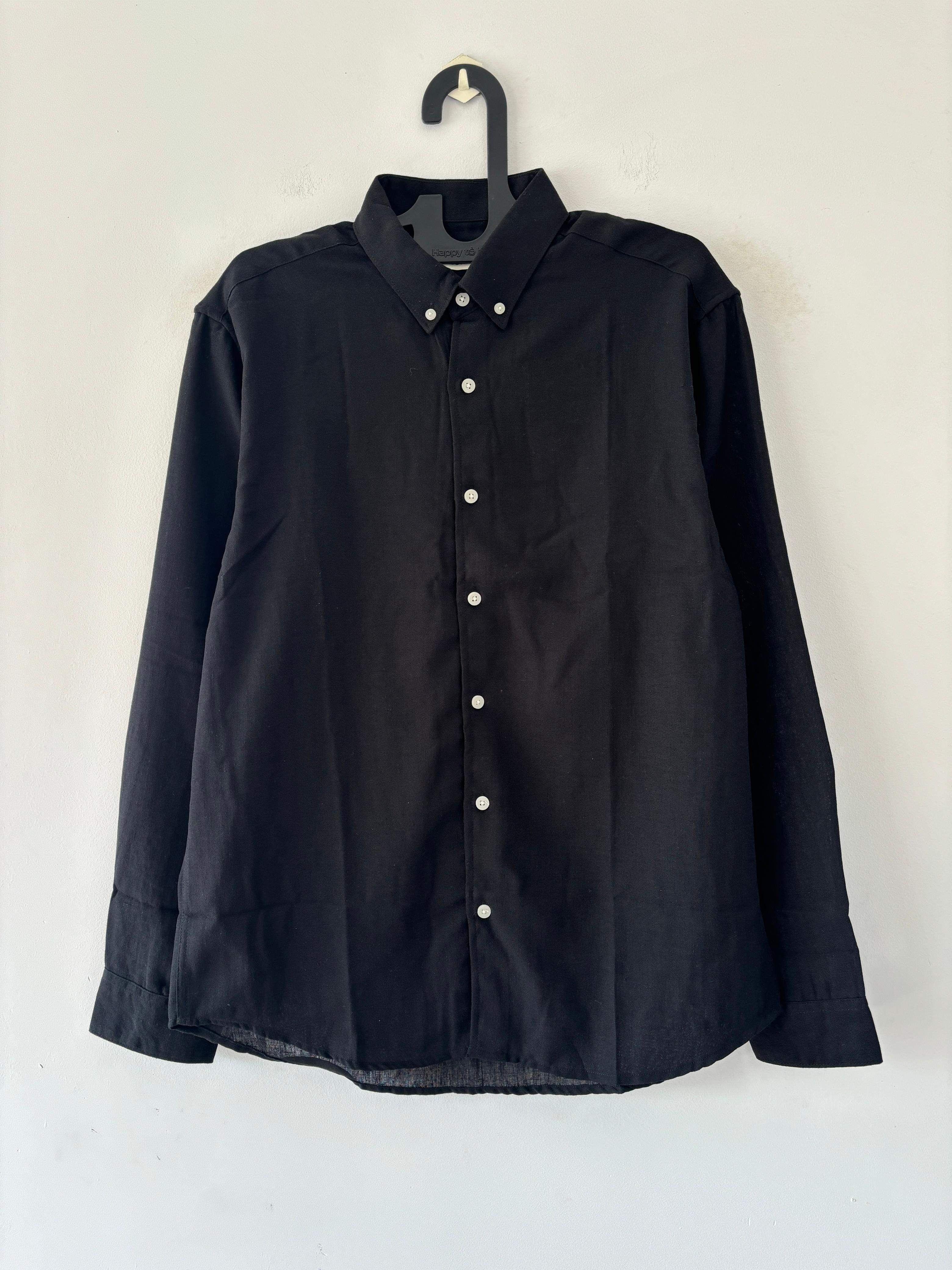 Black linen shirts Black linen shirts