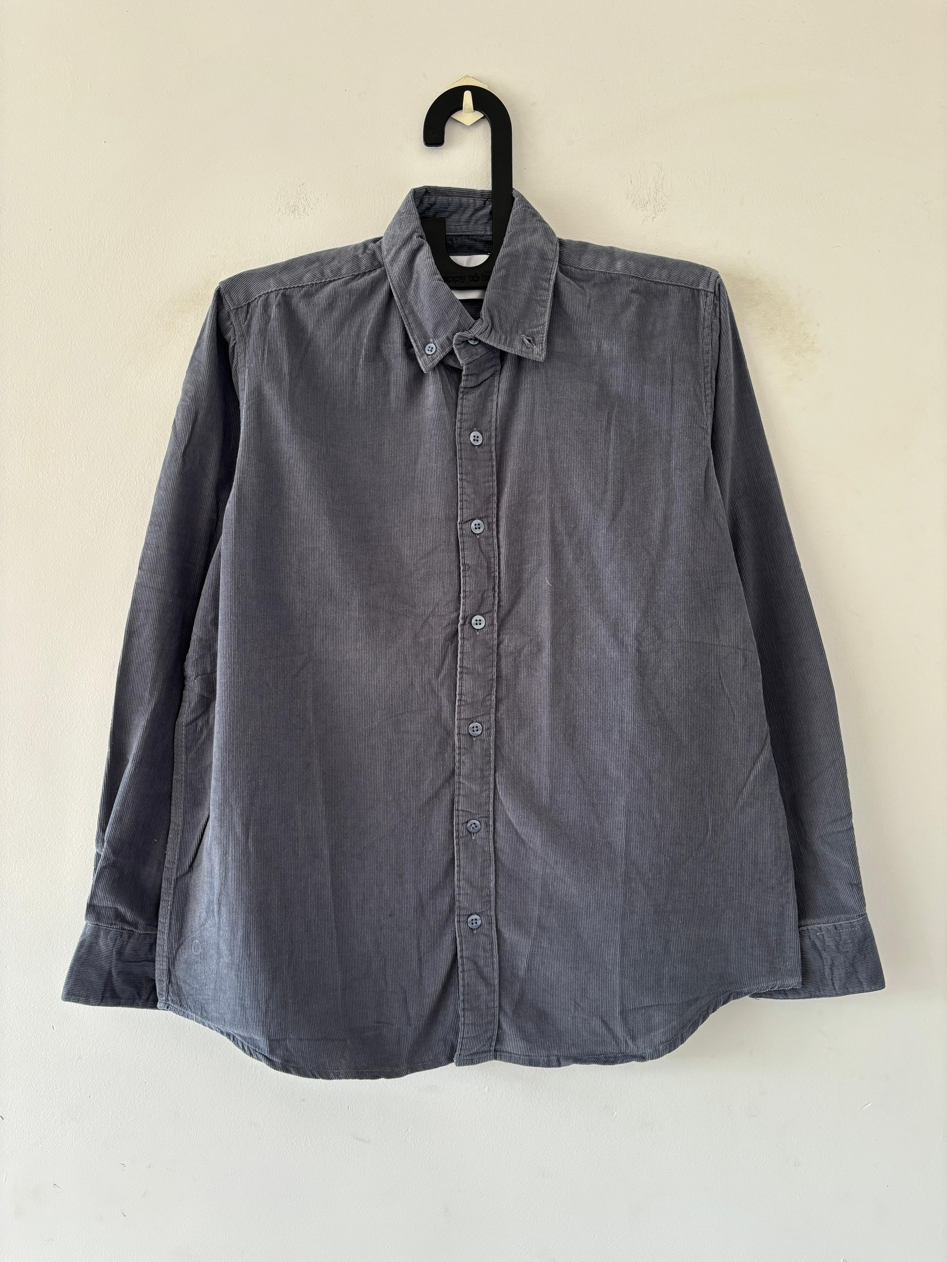 Blue-grey corduroy shirt Blue-grey corduroy shirt