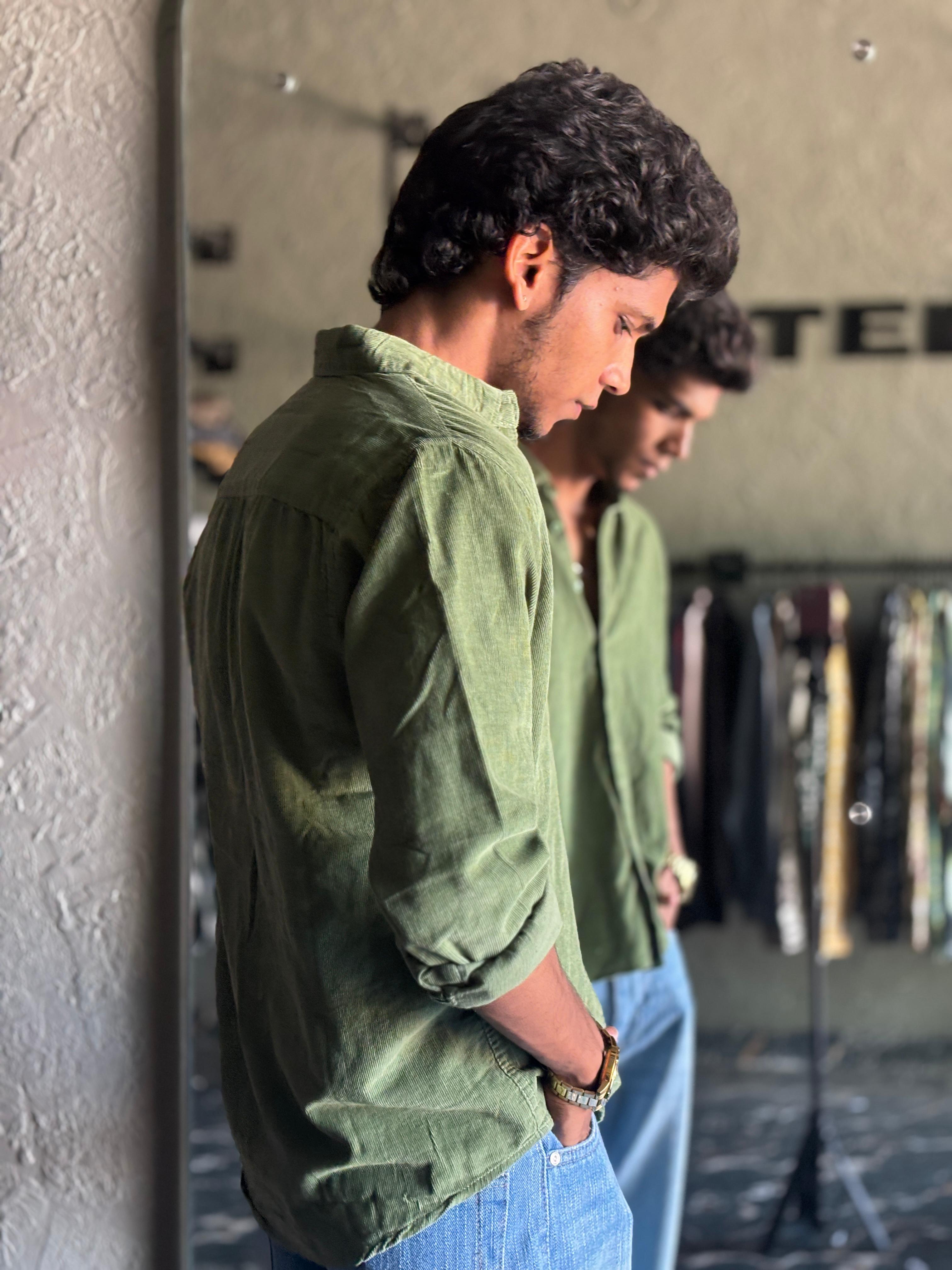 Moss green corduroy shirt Moss green corduroy shirt